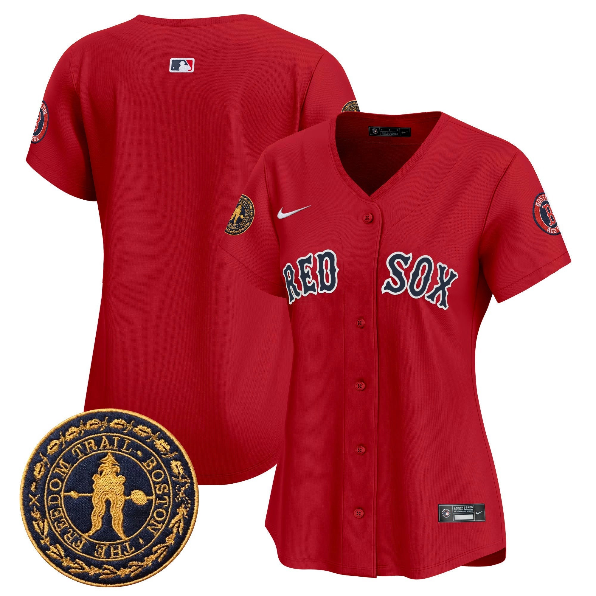 Camisa MLB Women’s Boston Freedom Trail Patch Vapor Premier Limited Jersey