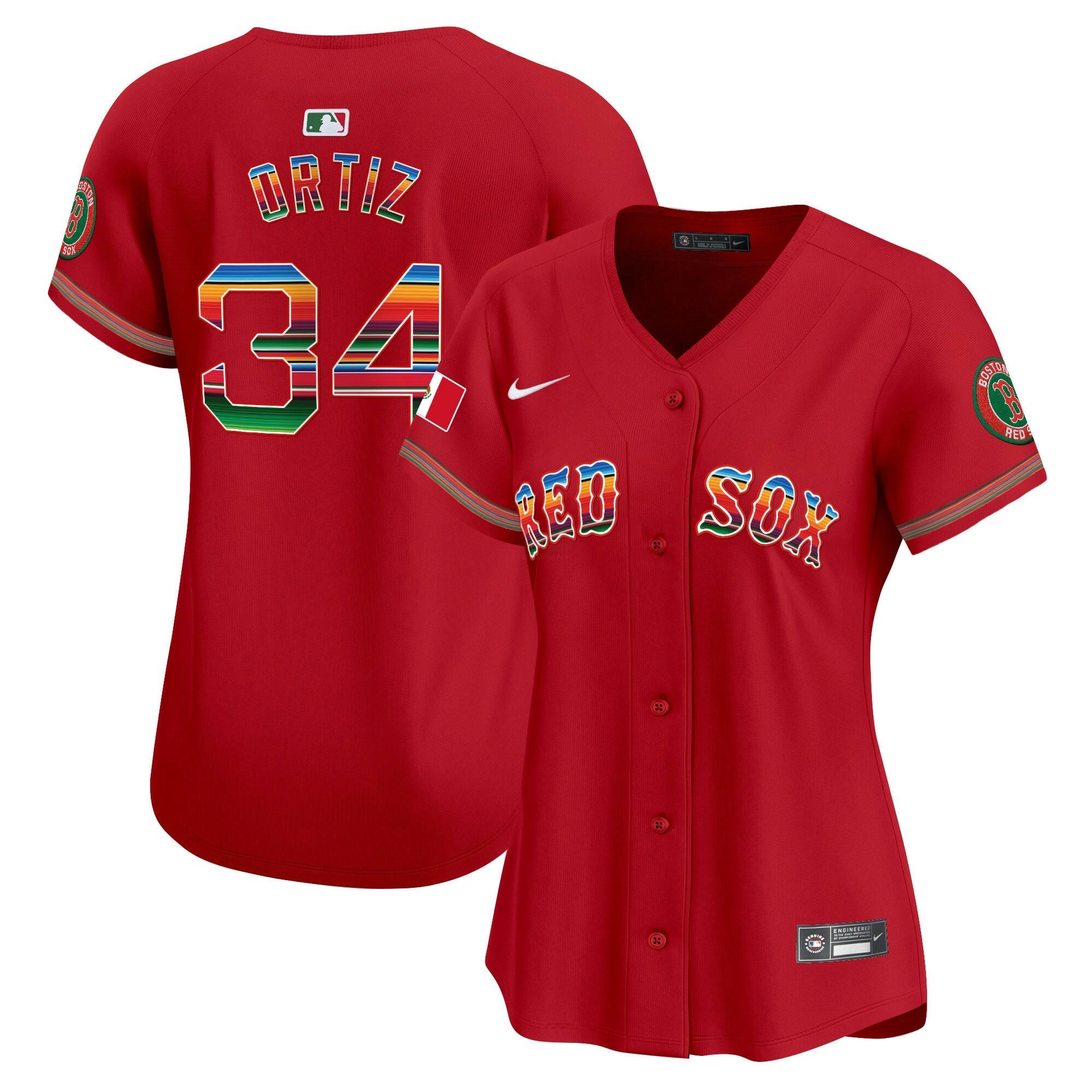 Camisa MLB Women’s Boston Mexico Vapor Premier Limited Jersey
