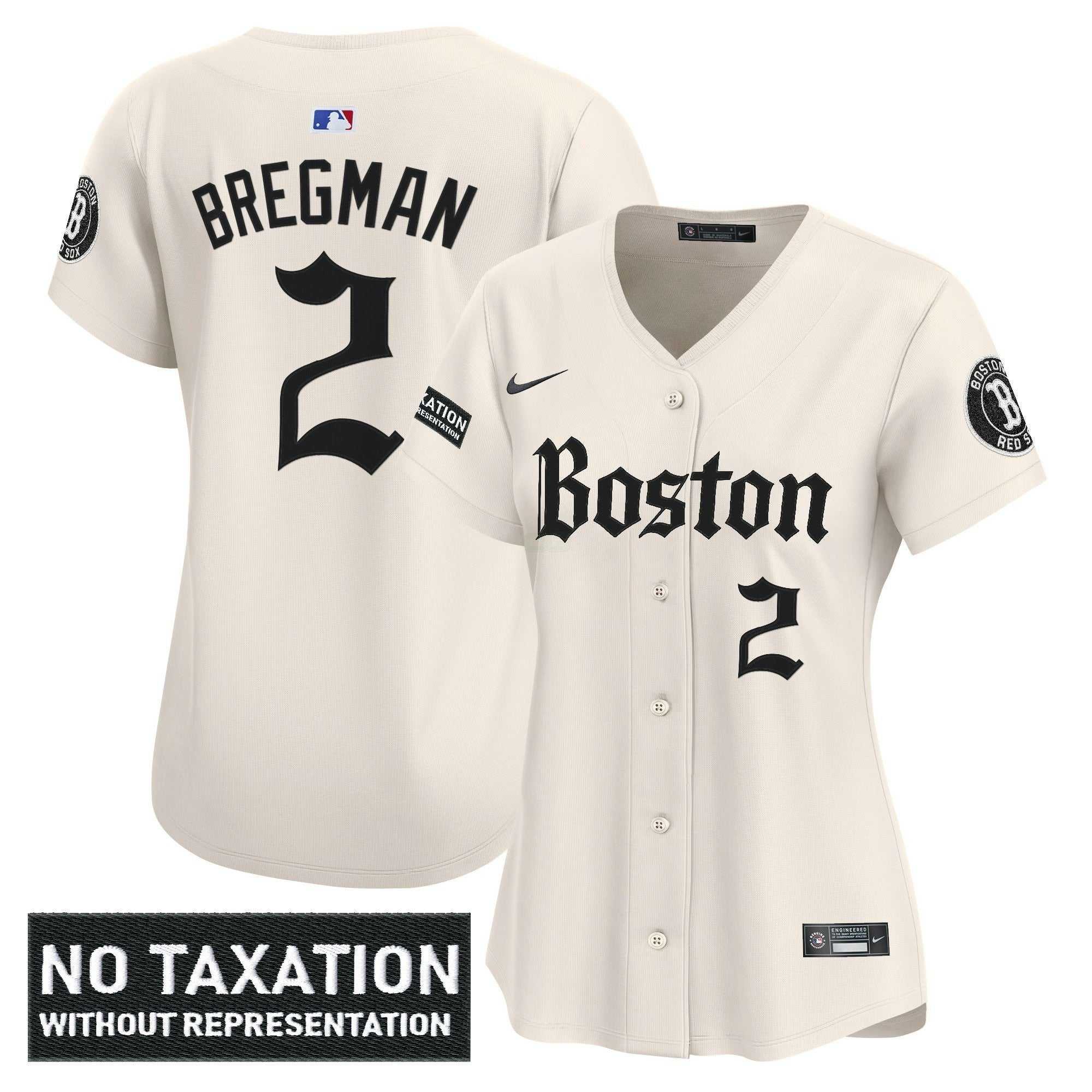 Camisa MLB Women’s Boston ‘Retro Newspaper Edition’ Vapor Premier Limited Jersey