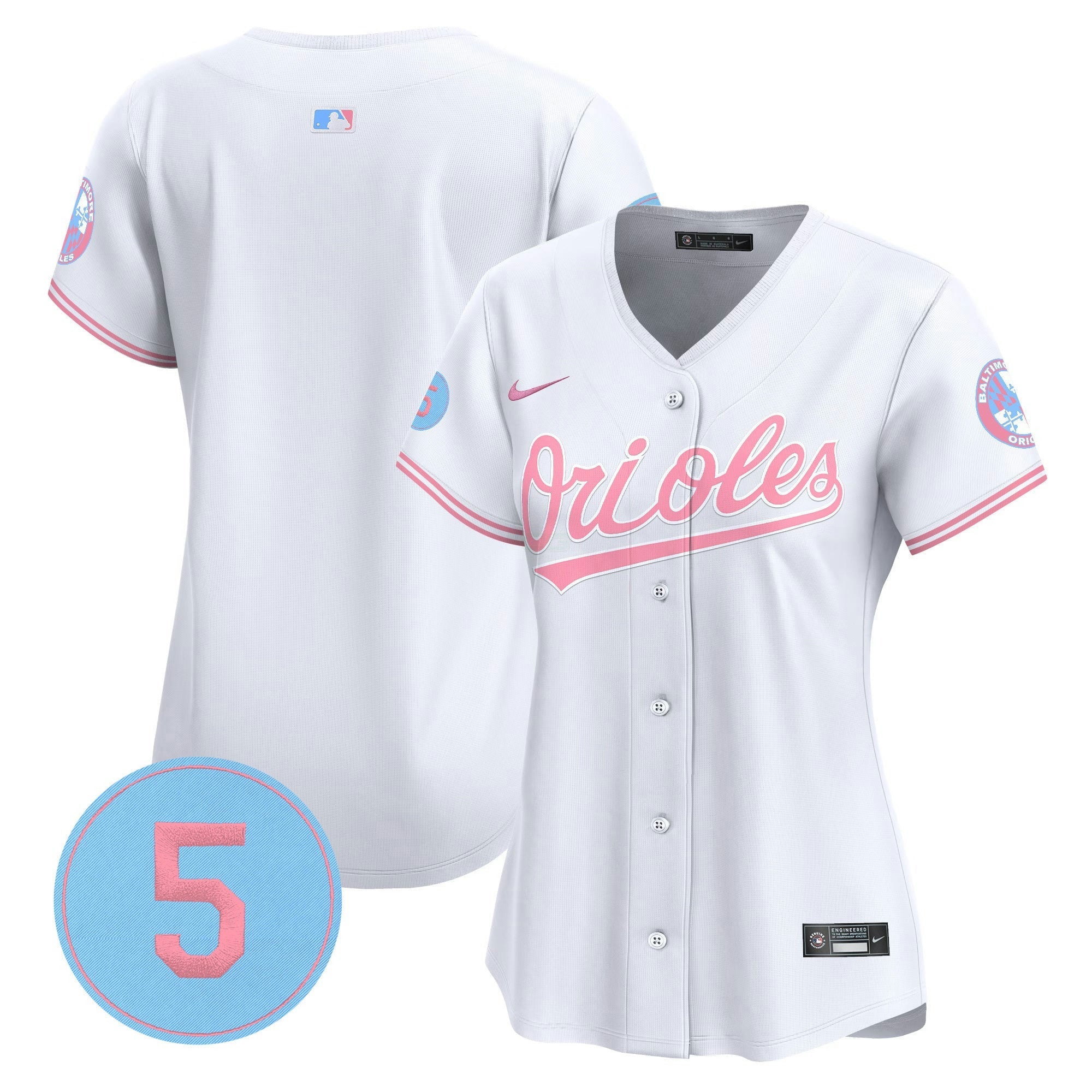 Camisa MLB Women’s Bubblegum Pink Robinson Patch Vapor Premier Limited Jersey