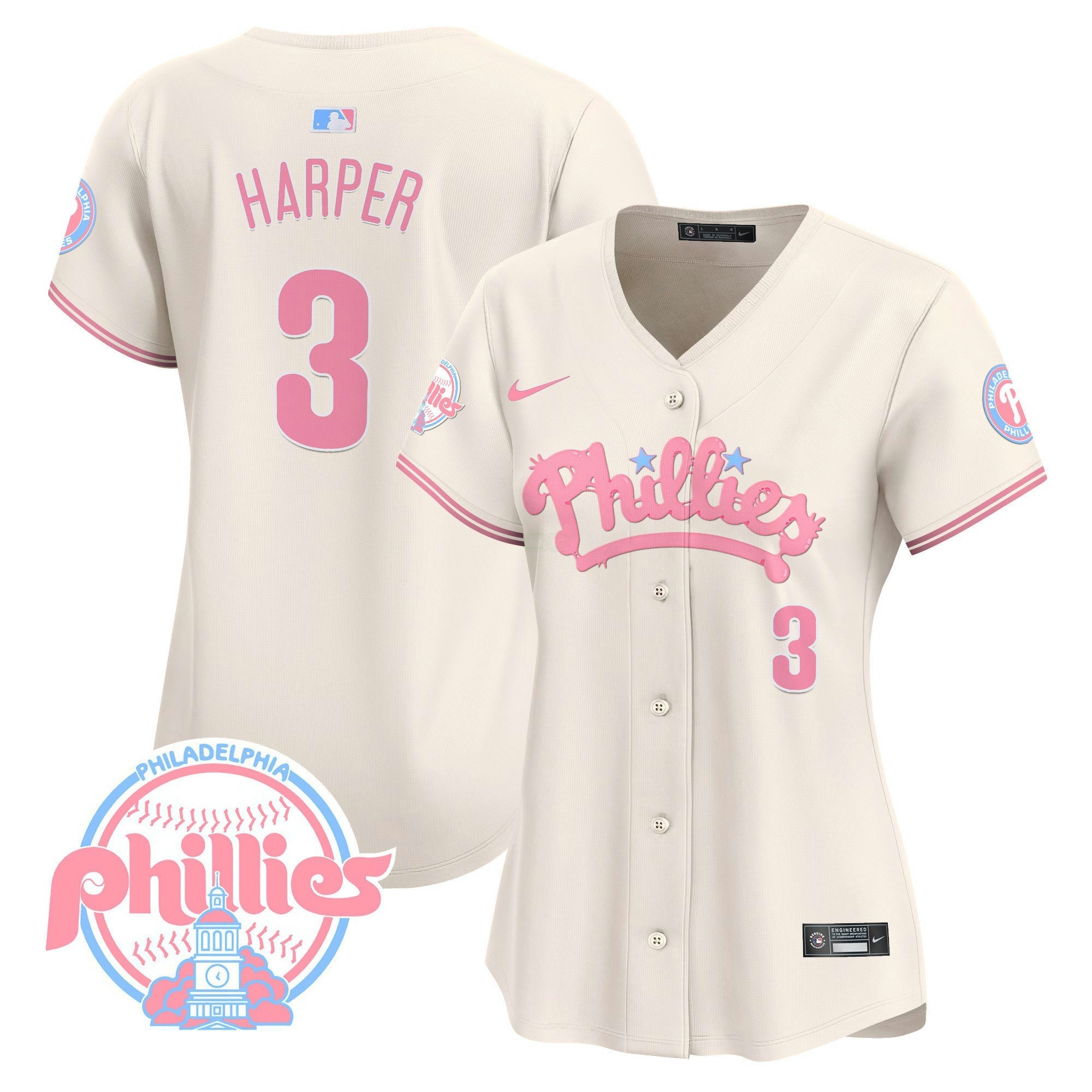 Camisa MLB Women’s Bubblegum Pink Vapor Premier Limited Jersey