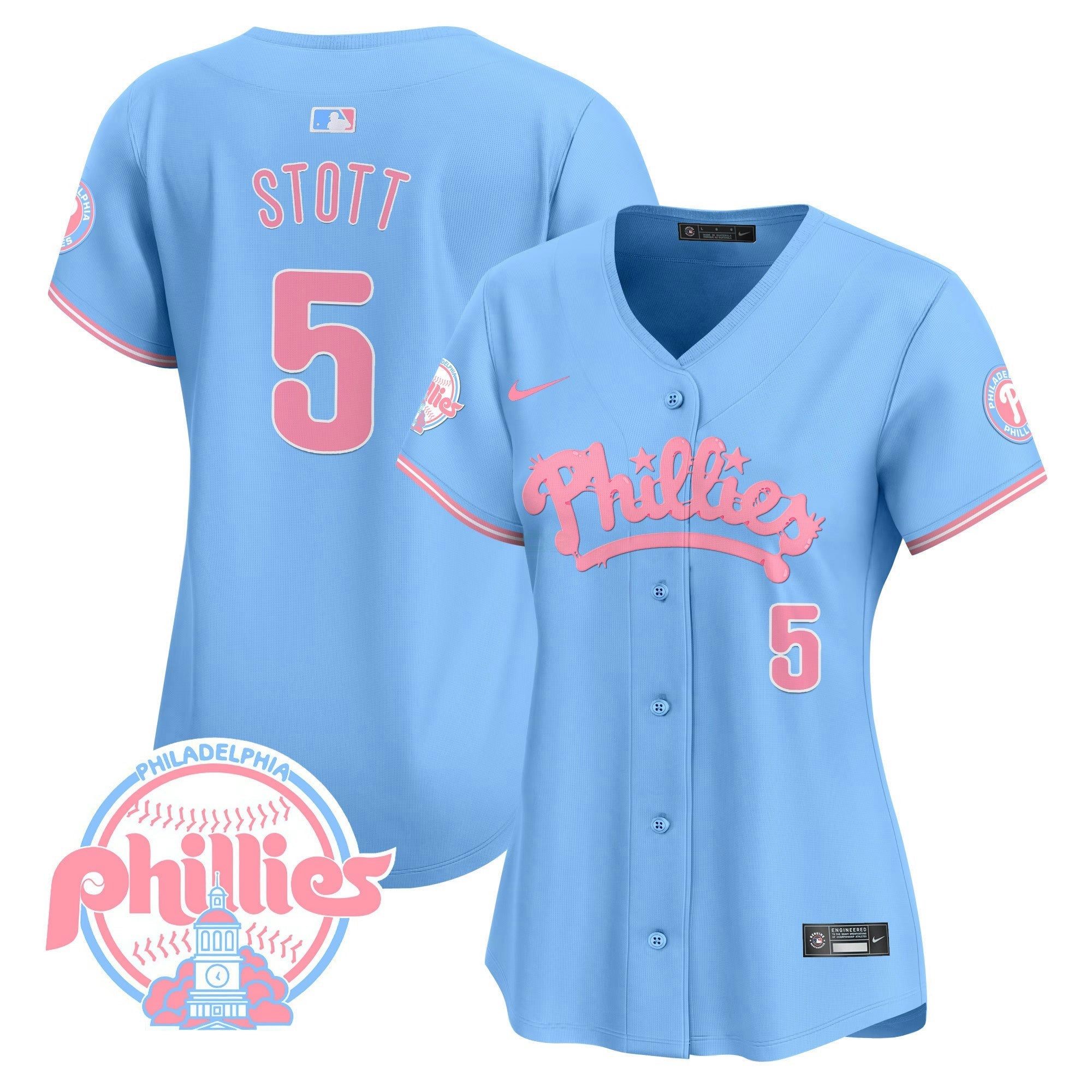 Camisa MLB Women’s Bubblegum Pink Vapor Premier Limited Jersey