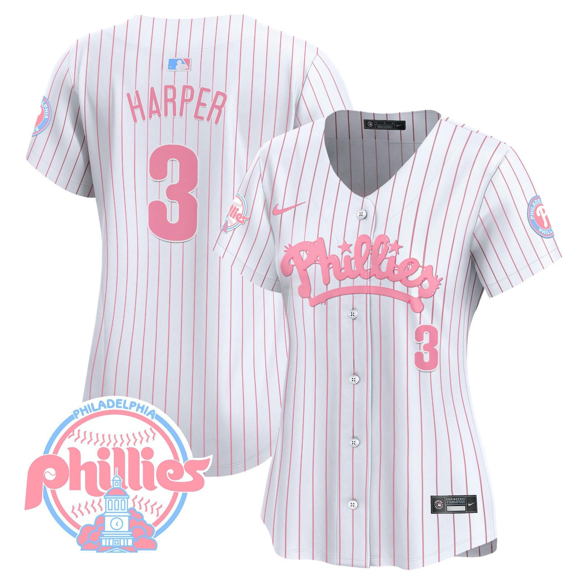Camisa MLB Women’s Bubblegum Pink Vapor Premier Limited Jersey