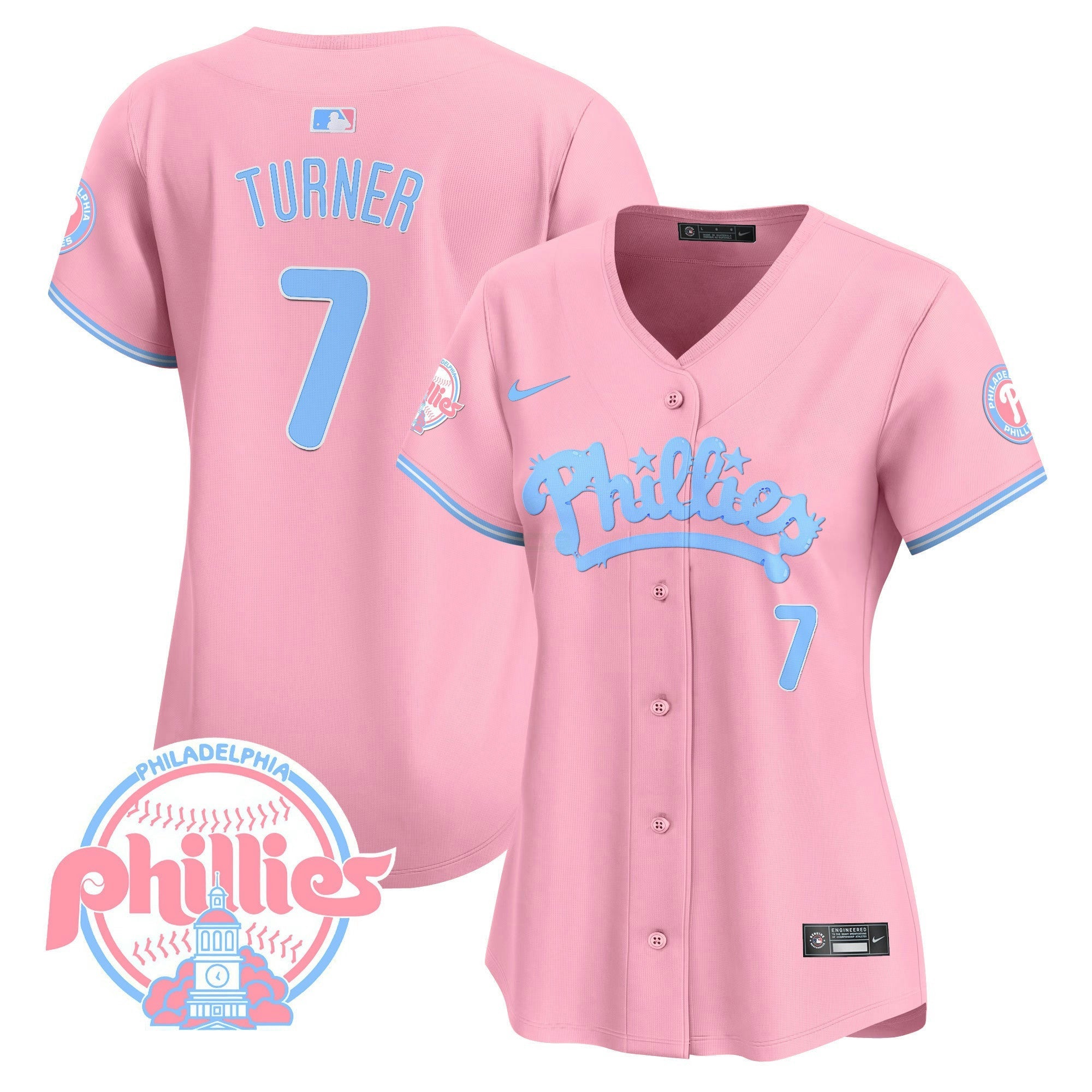 Camisa MLB Women’s Bubblegum Pink Vapor Premier Limited Jersey