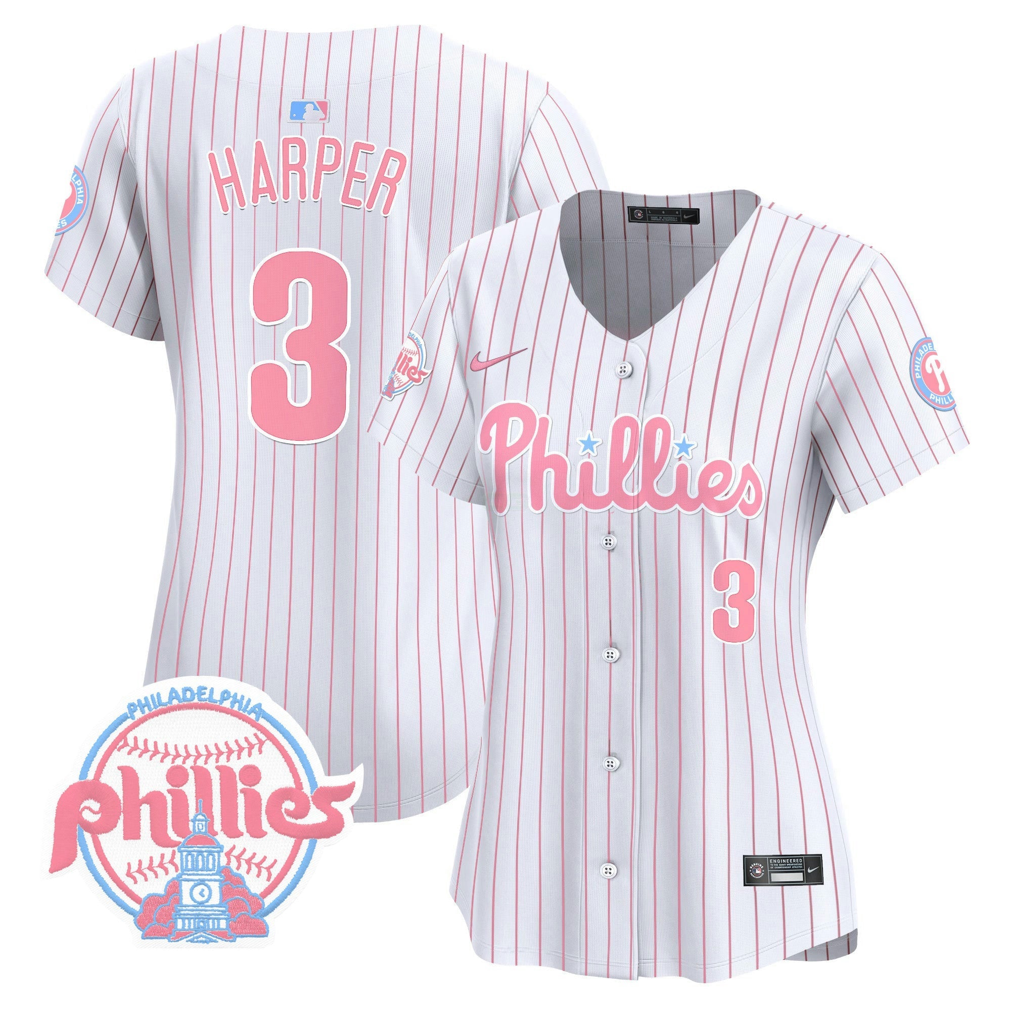 Camisa MLB Women’s Bubblegum Pink Vapor Premier Limited Jersey V2