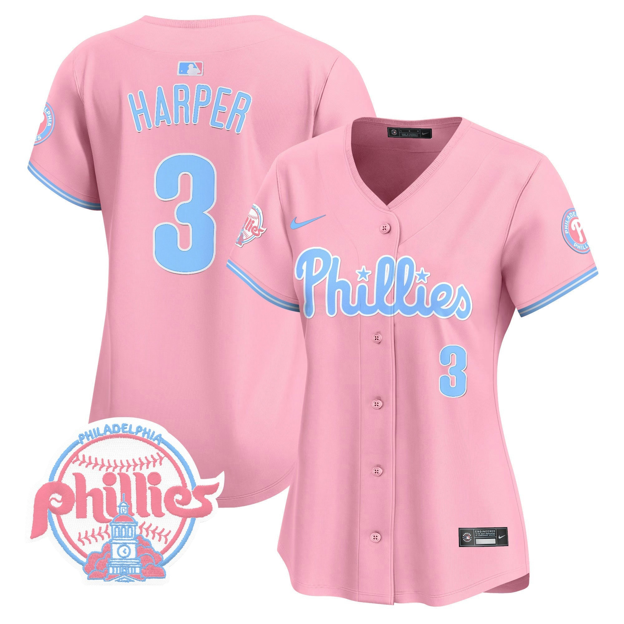Camisa MLB Women’s Bubblegum Pink Vapor Premier Limited Jersey V2