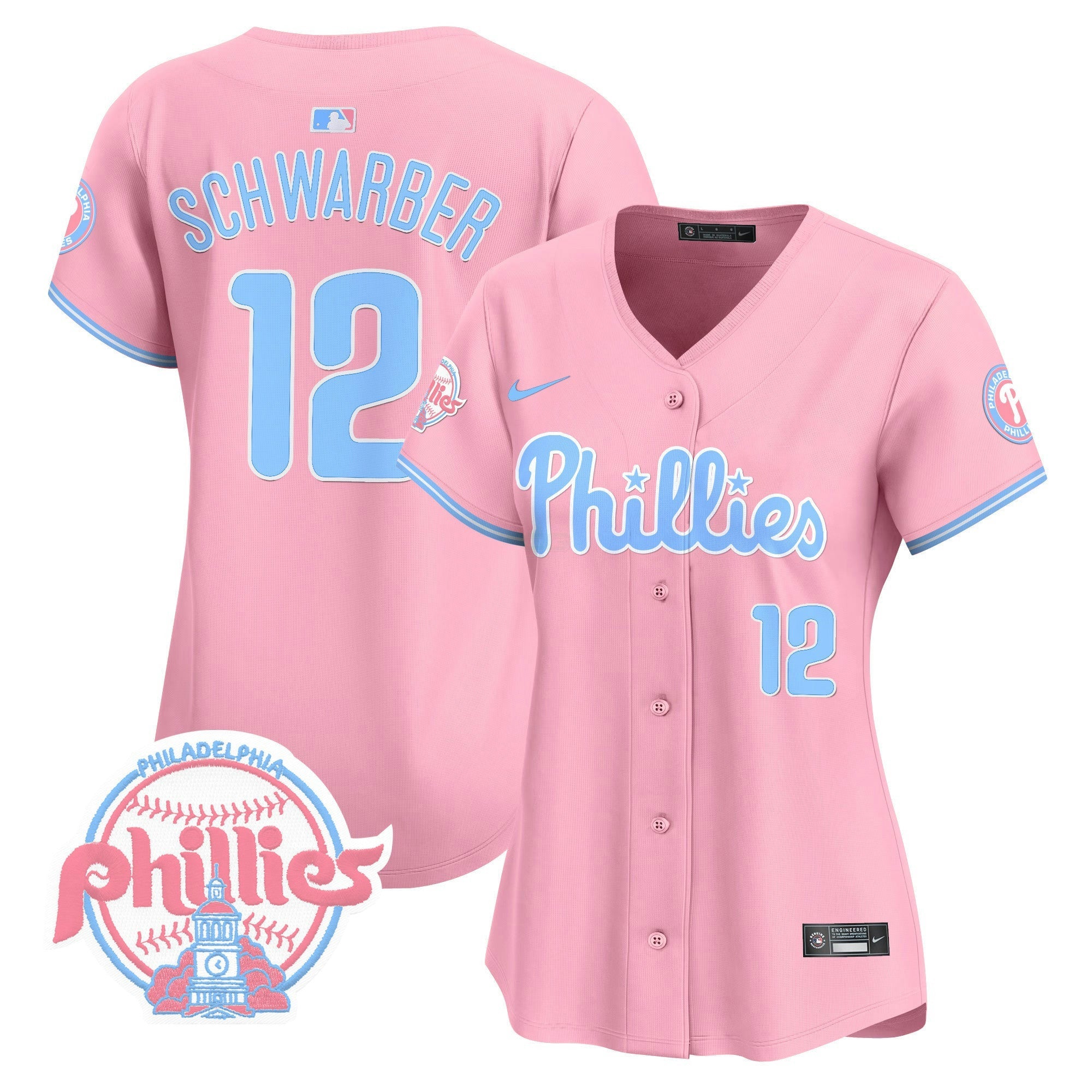 Camisa MLB Women’s Bubblegum Pink Vapor Premier Limited Jersey V2