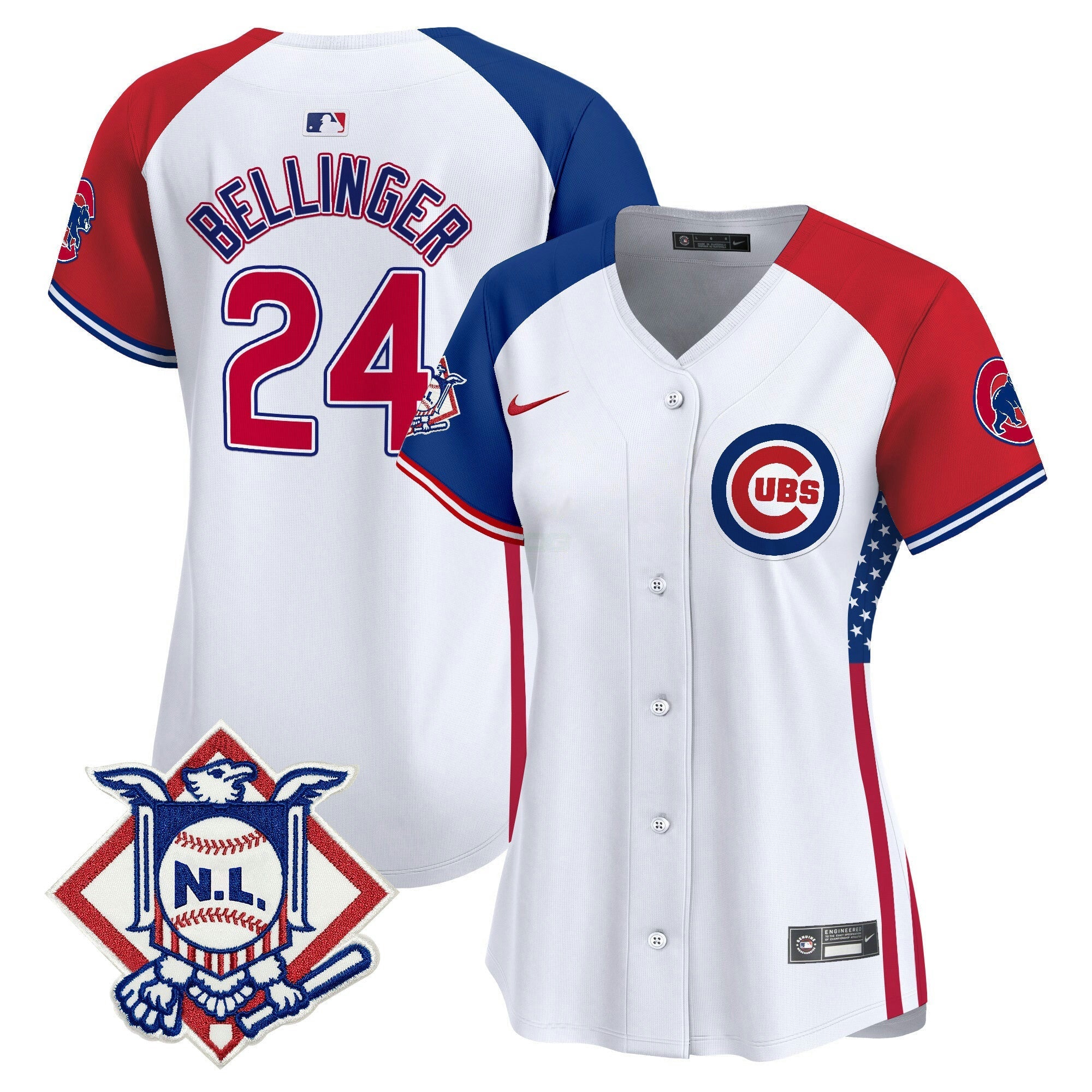 Camisa MLB Women’s Chicago 2024 Fourth of July Vapor Premier Limited Jersey V3