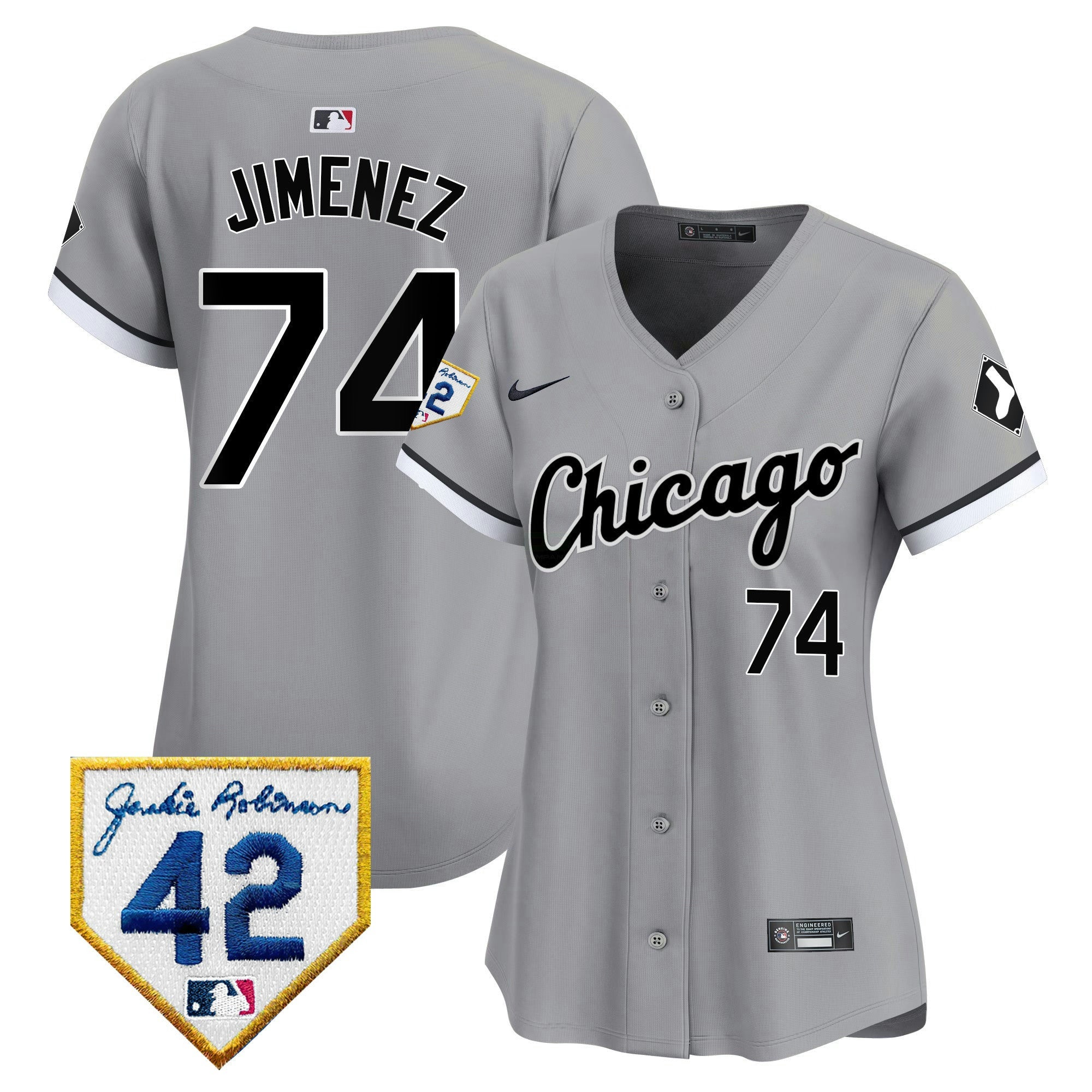 Camisa MLB Women’s Chicago 2024 Jackie Robinson Patch Vapor Premier Limited Jersey