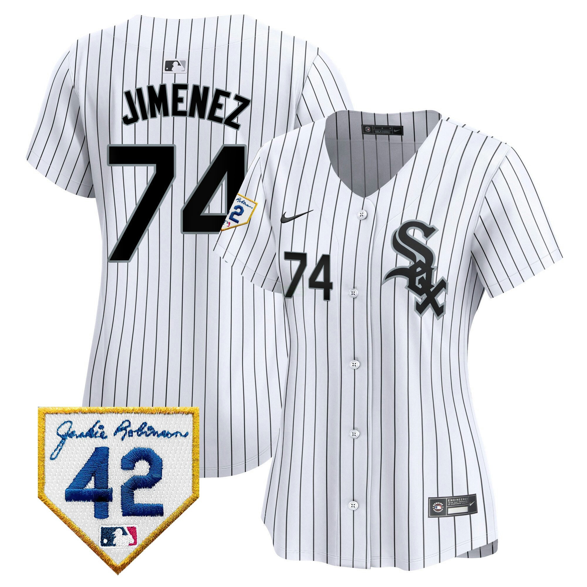 Camisa MLB Women’s Chicago 2024 Jackie Robinson Patch Vapor Premier Limited Jersey