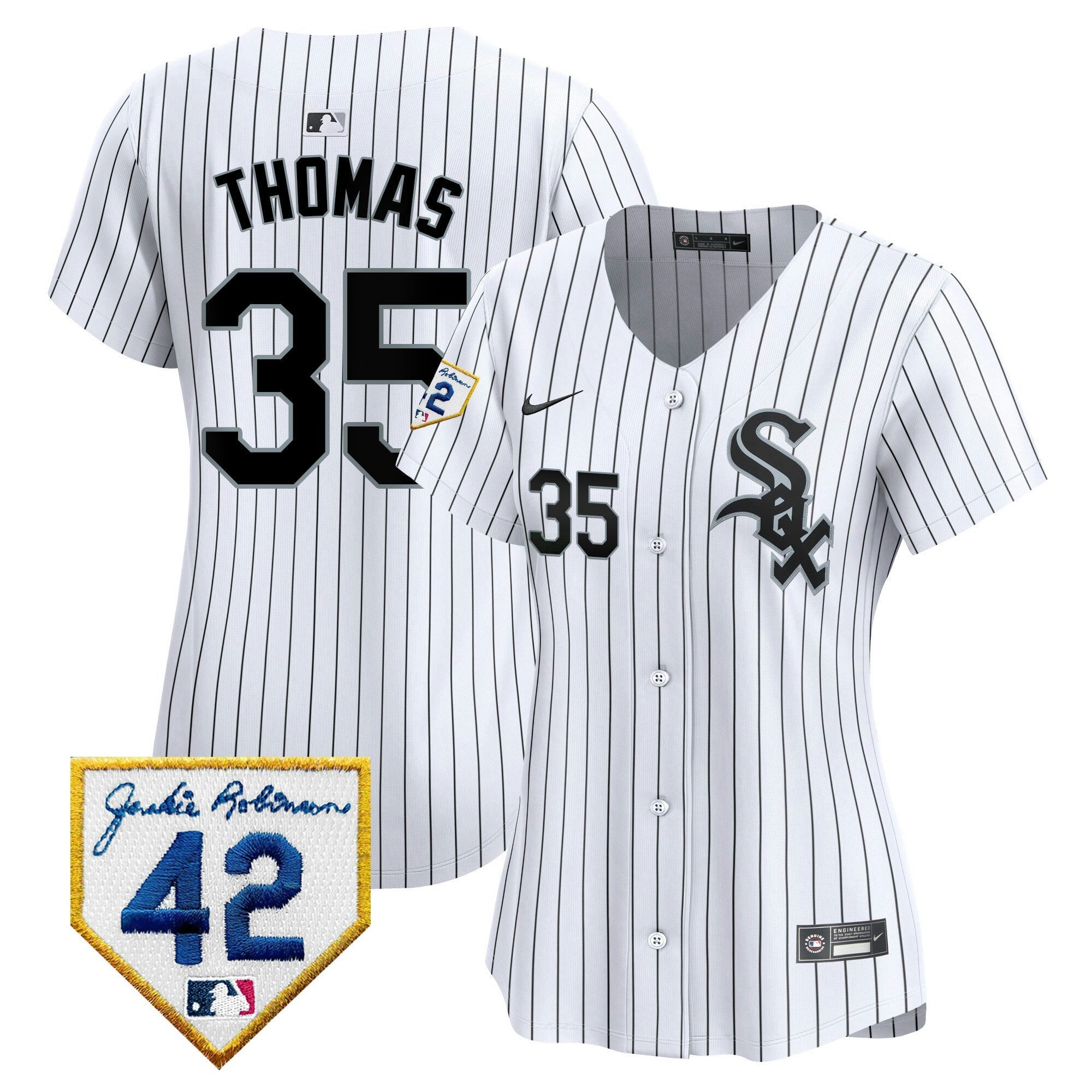 Camisa MLB Women’s Chicago 2024 Jackie Robinson Patch Vapor Premier Limited Jersey