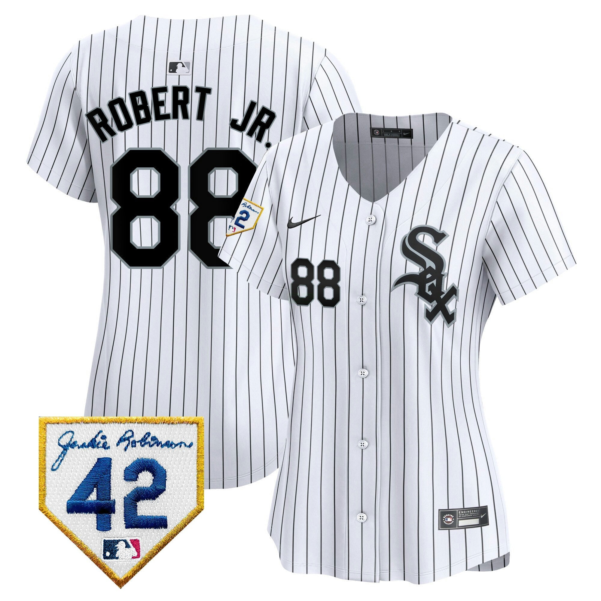 Camisa MLB Women’s Chicago 2024 Jackie Robinson Patch Vapor Premier Limited Jersey