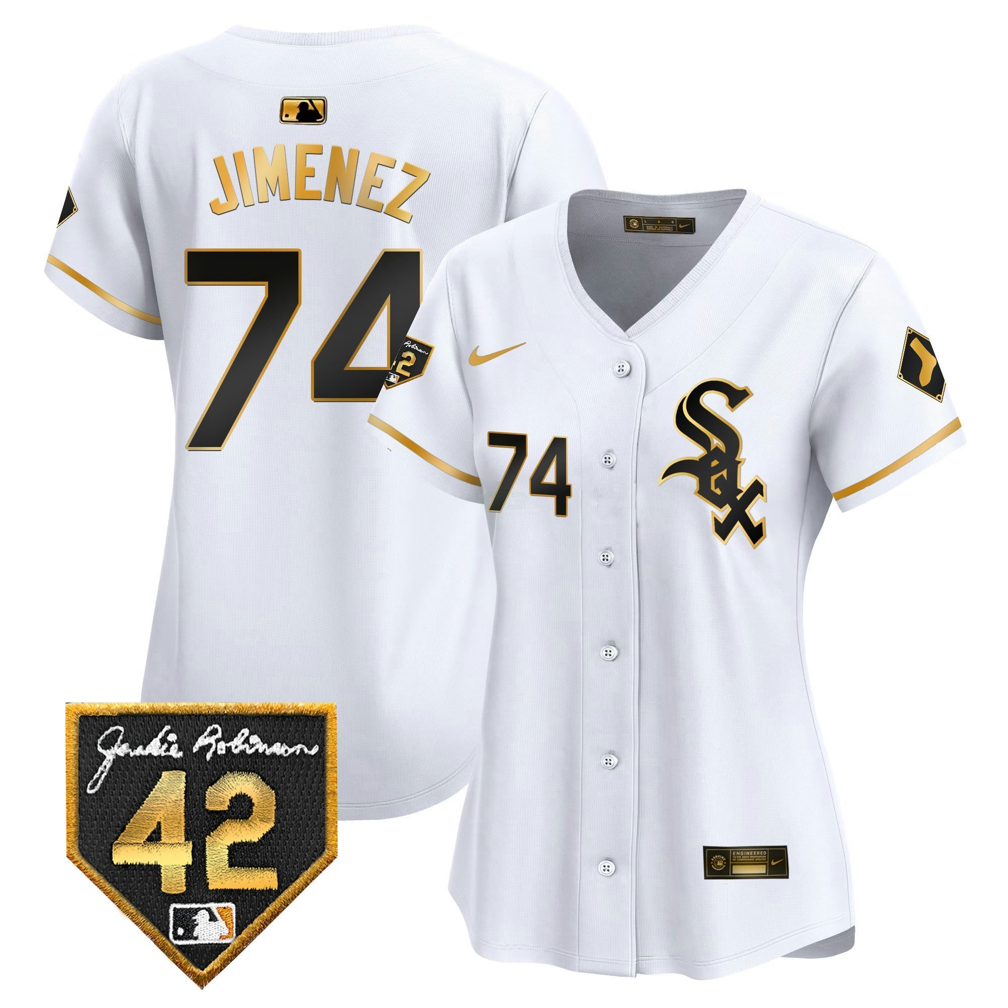 Camisa MLB Women’s Chicago 2024 Jackie Robinson Patch Vapor Premier Limited Jersey