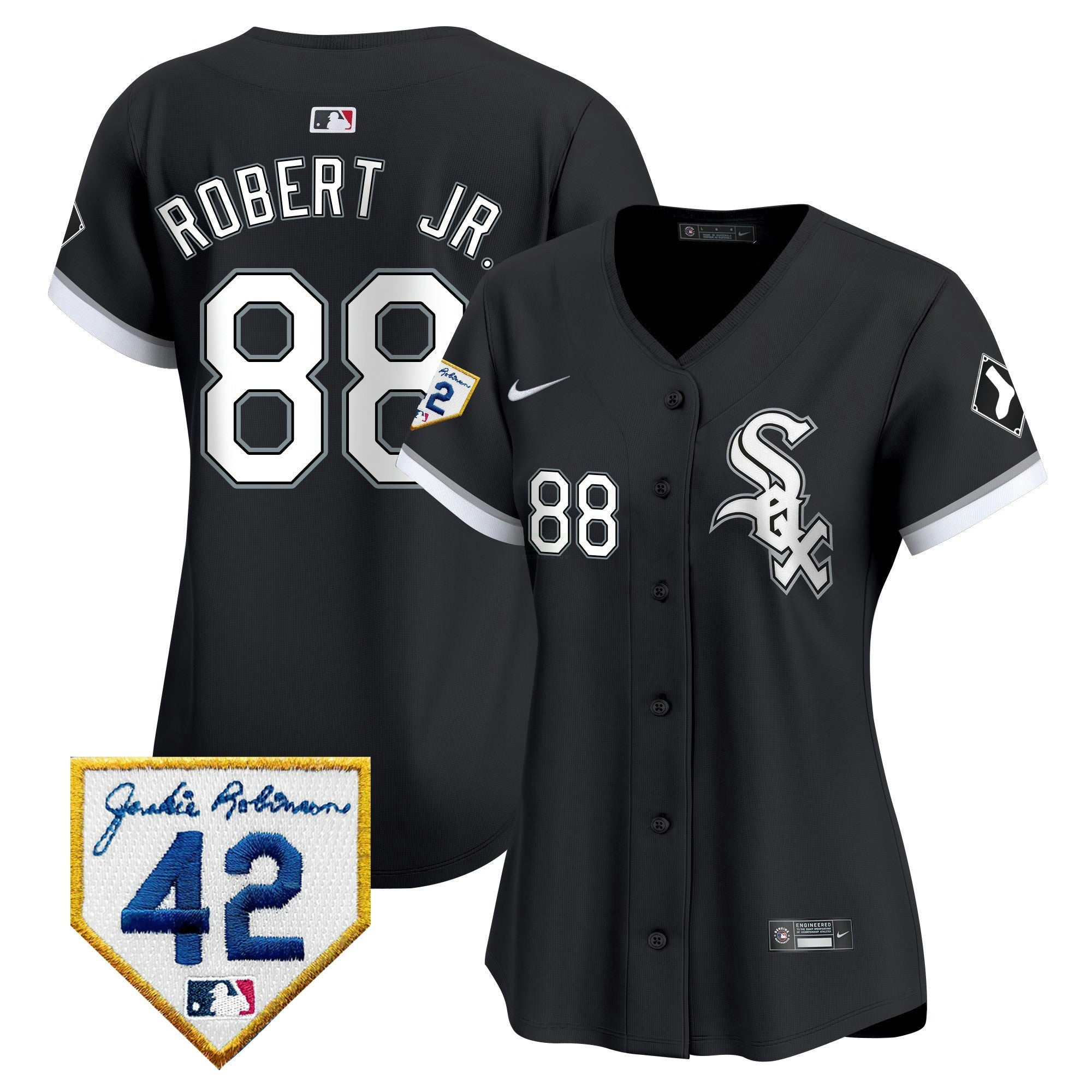 Camisa MLB Women’s Chicago 2024 Jackie Robinson Patch Vapor Premier Limited Jersey