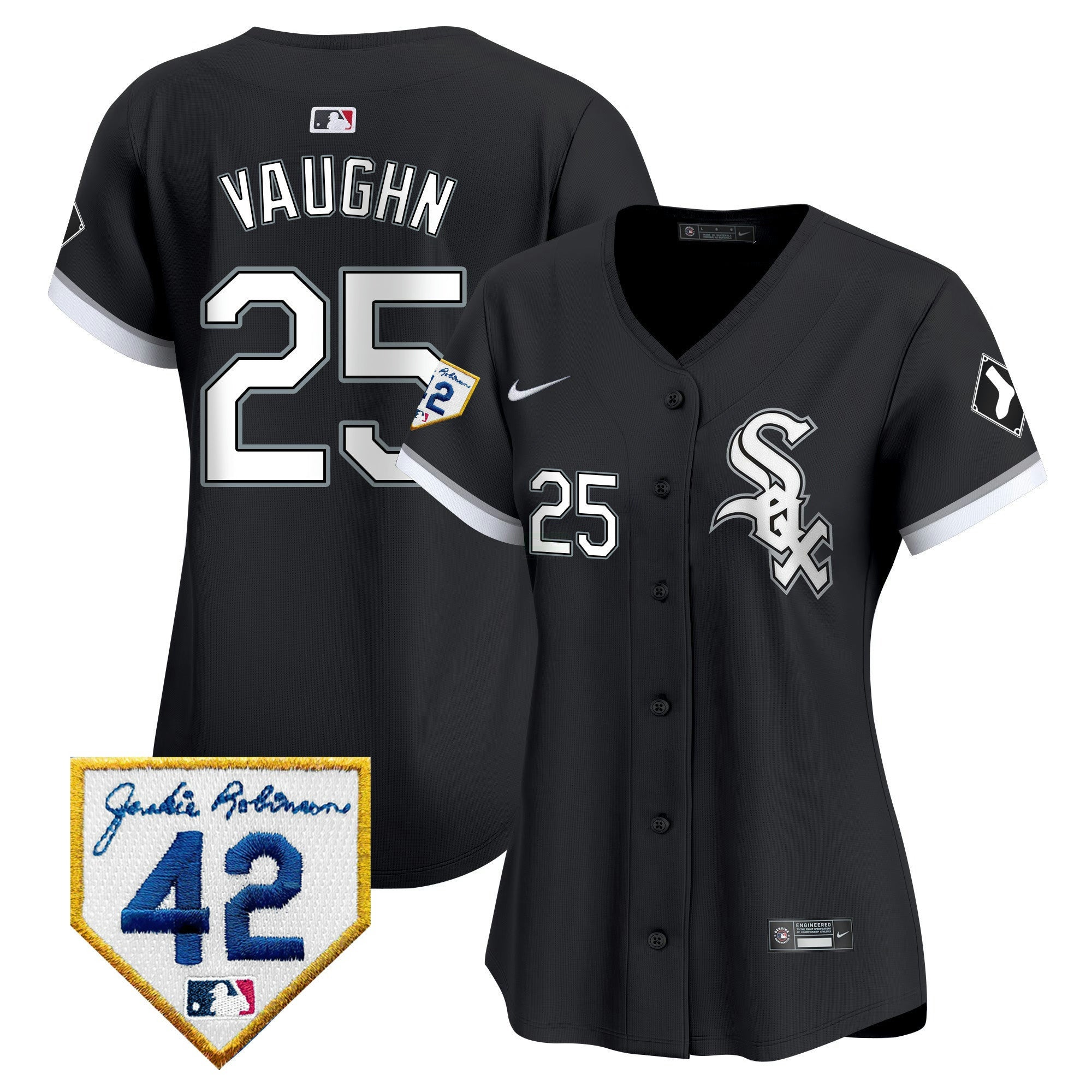 Camisa MLB Women’s Chicago 2024 Jackie Robinson Patch Vapor Premier Limited Jersey