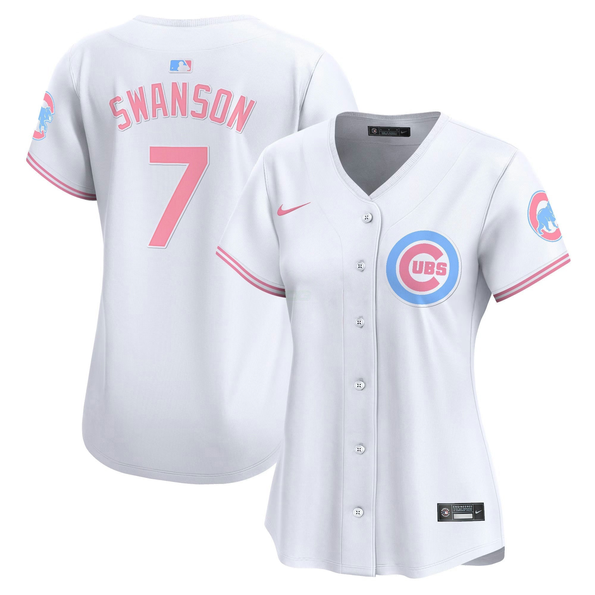 Camisa MLB Women’s Chicago Bubblegum Pink Vapor Premier Limited Jersey