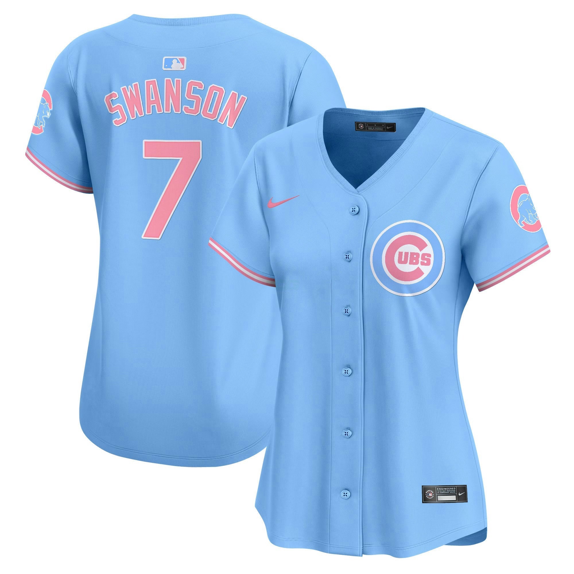 Camisa MLB Women’s Chicago Bubblegum Pink Vapor Premier Limited Jersey