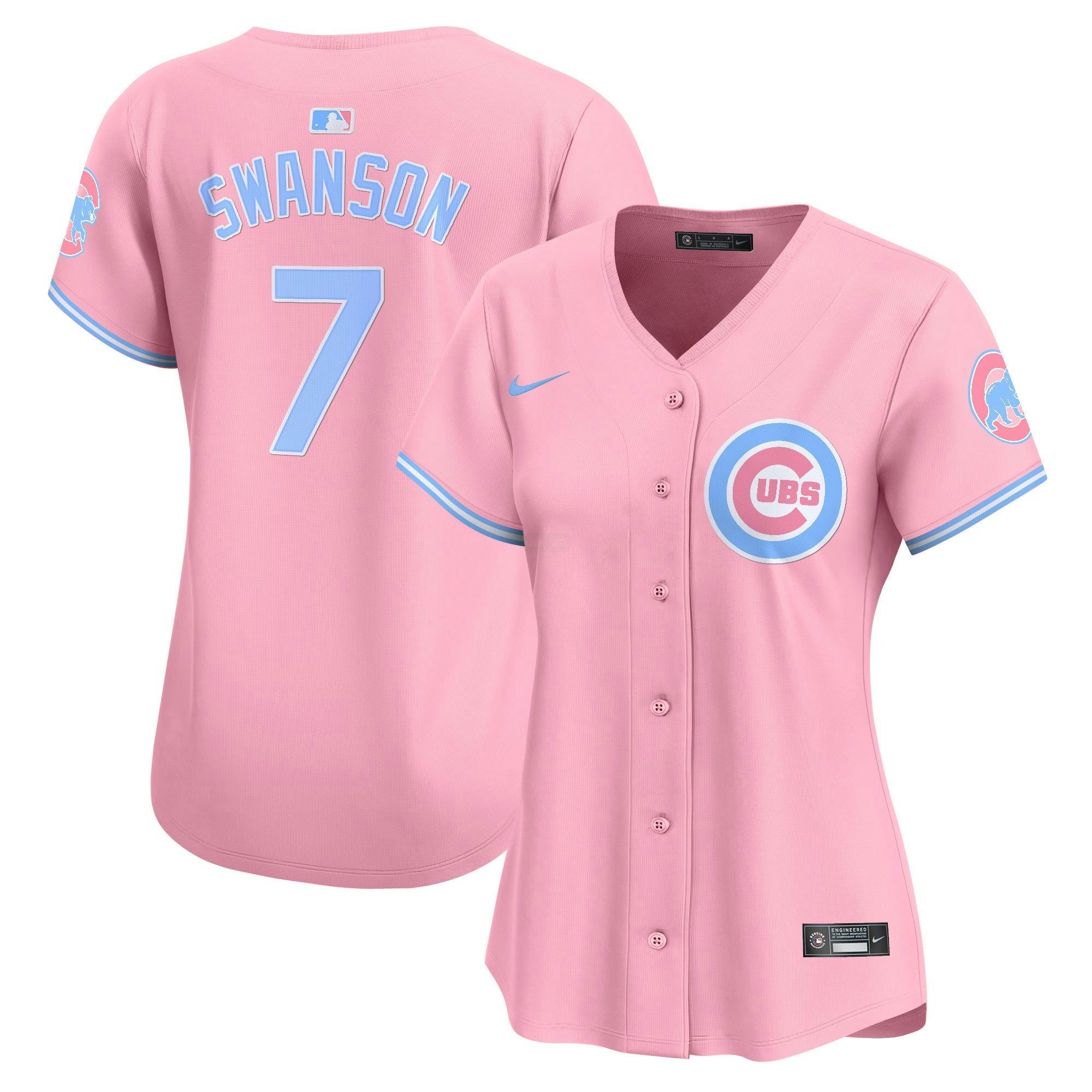 Camisa MLB Women’s Chicago Bubblegum Pink Vapor Premier Limited Jersey