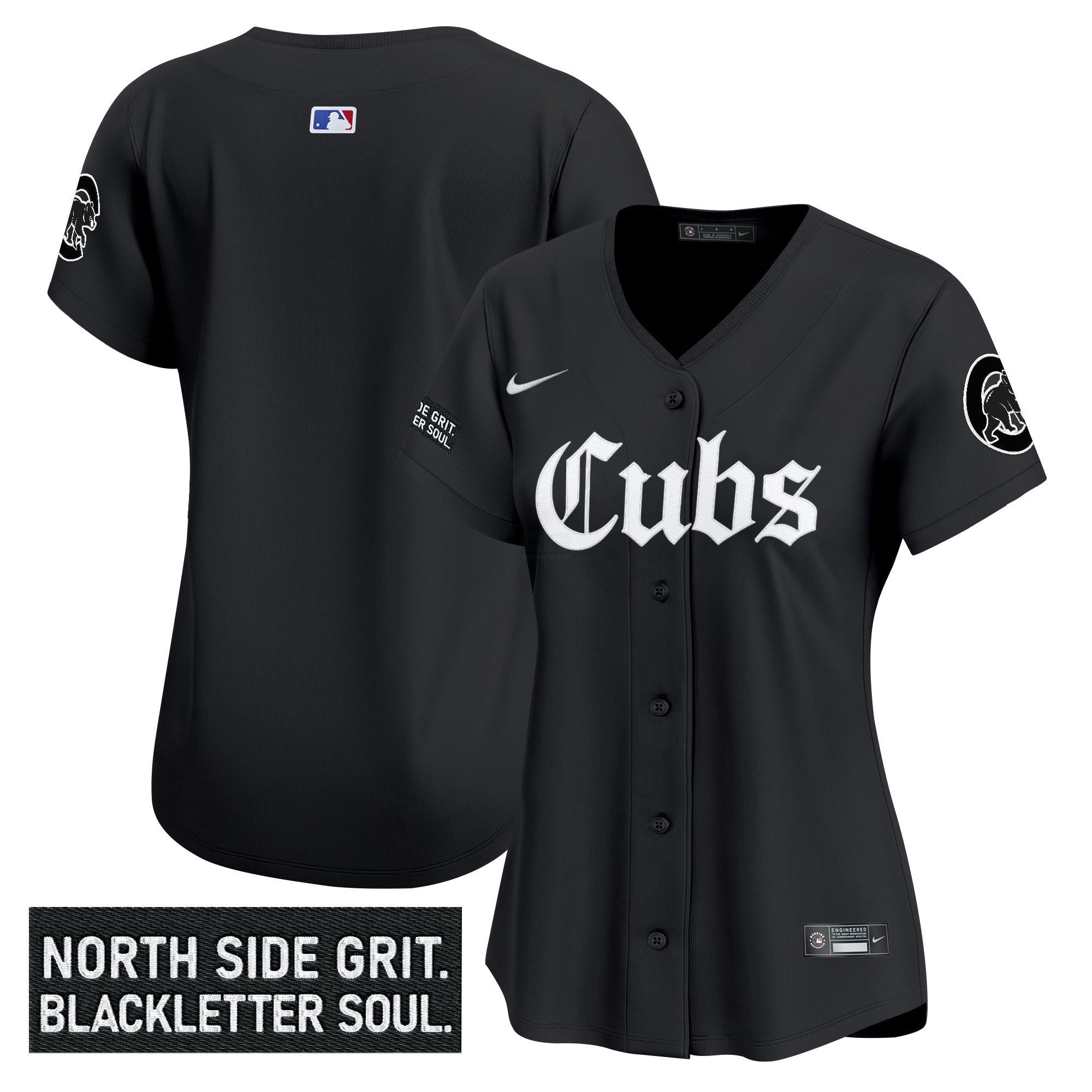 Camisa MLB Women’s Chicago ‘Gothic North Side Edition’ Vapor Premier Limited Jersey