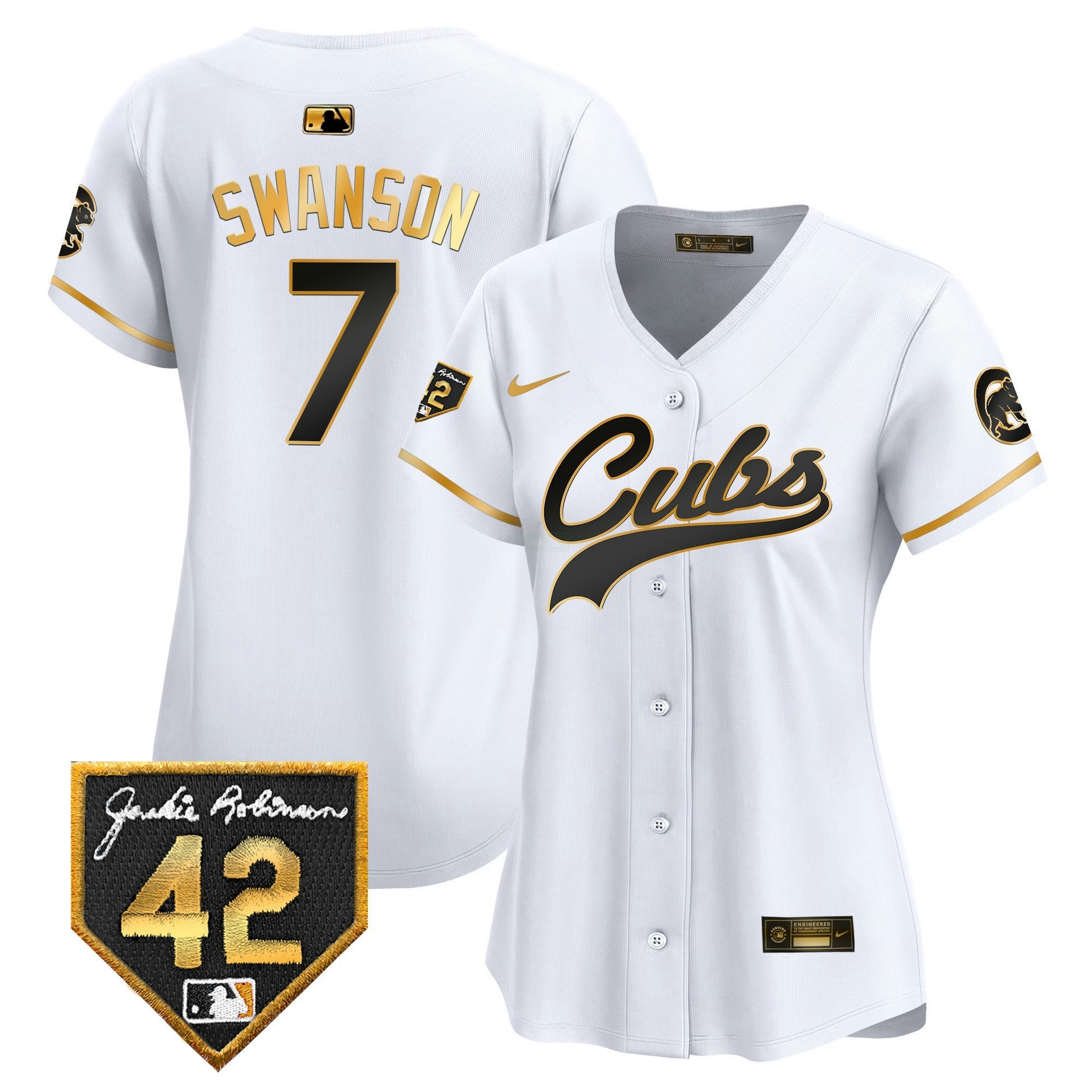 Camisa MLB Women’s Chicago Jackie Robinson Patch Vapor Premier Limited Jersey