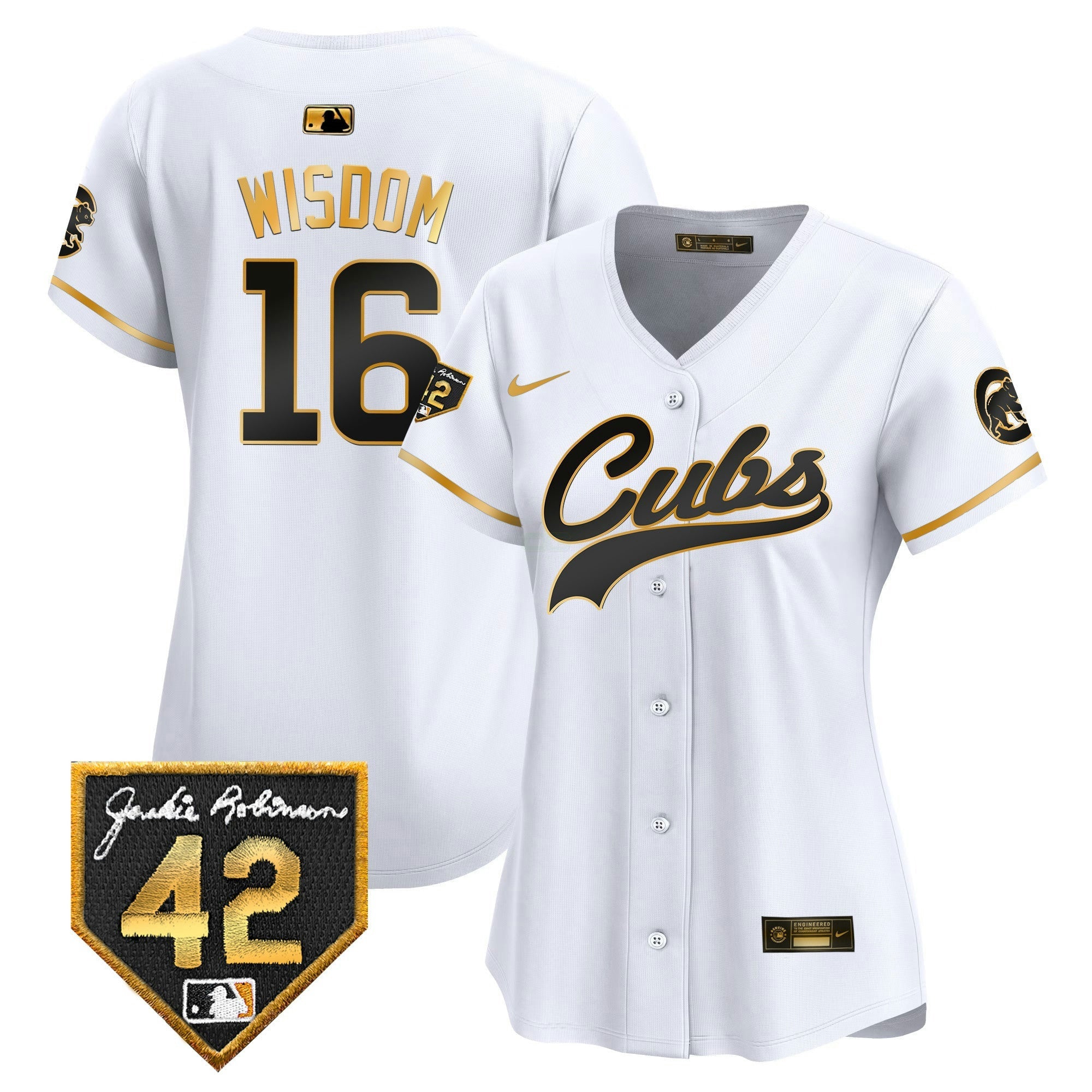 Camisa MLB Women’s Chicago Jackie Robinson Patch Vapor Premier Limited Jersey
