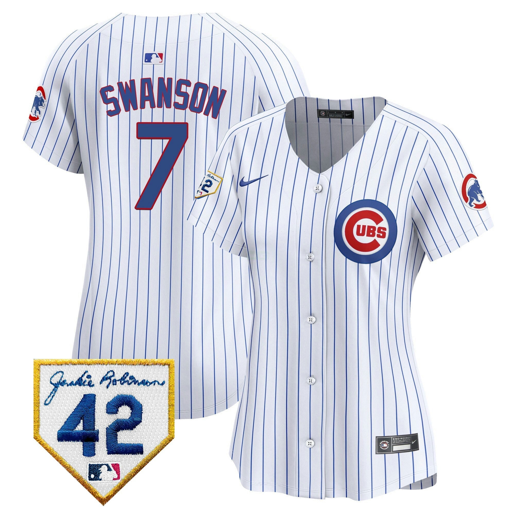 Camisa MLB Women’s Chicago Jackie Robinson Patch Vapor Premier Limited Jersey