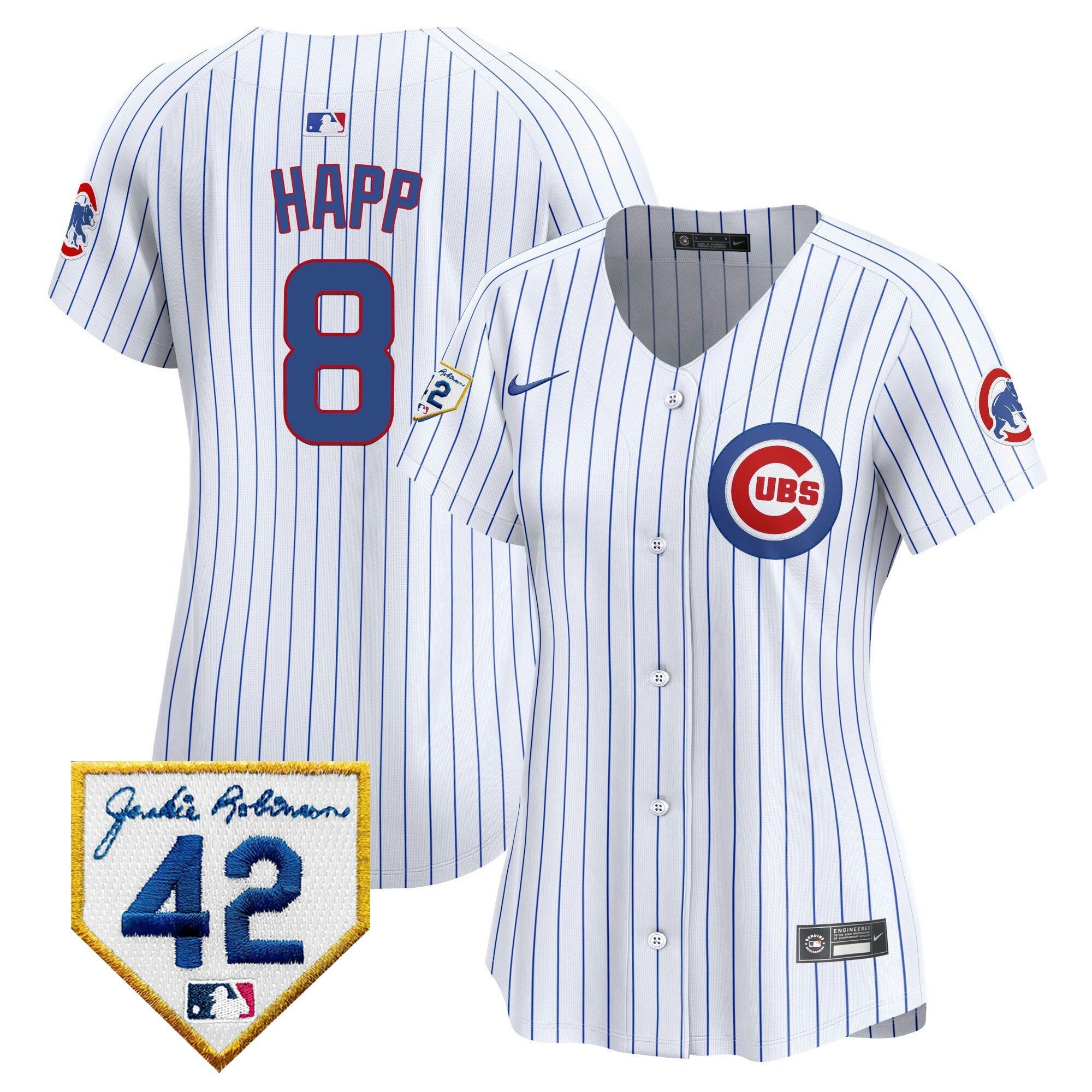 Camisa MLB Women’s Chicago Jackie Robinson Patch Vapor Premier Limited Jersey