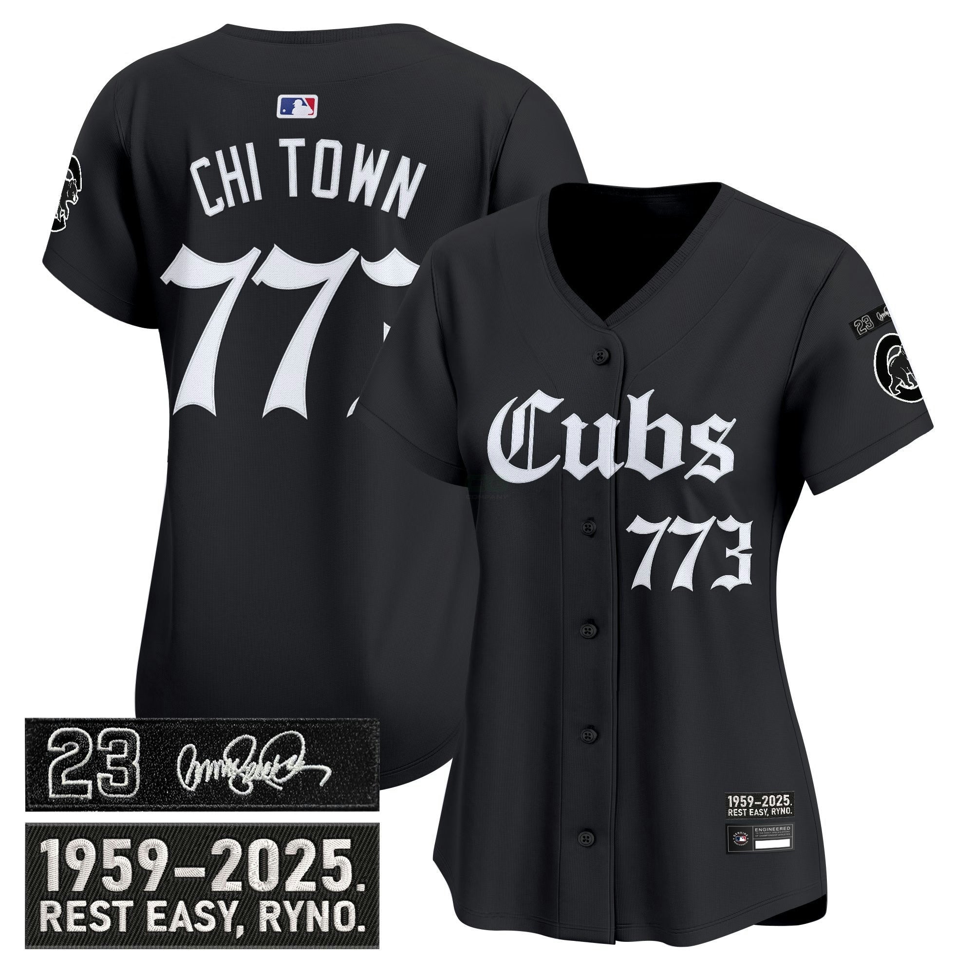 Camisa MLB Women’s Chicago ‘Ryne Sandberg Tribute’ Vapor Premier Limited Jersey – Gothic Edition