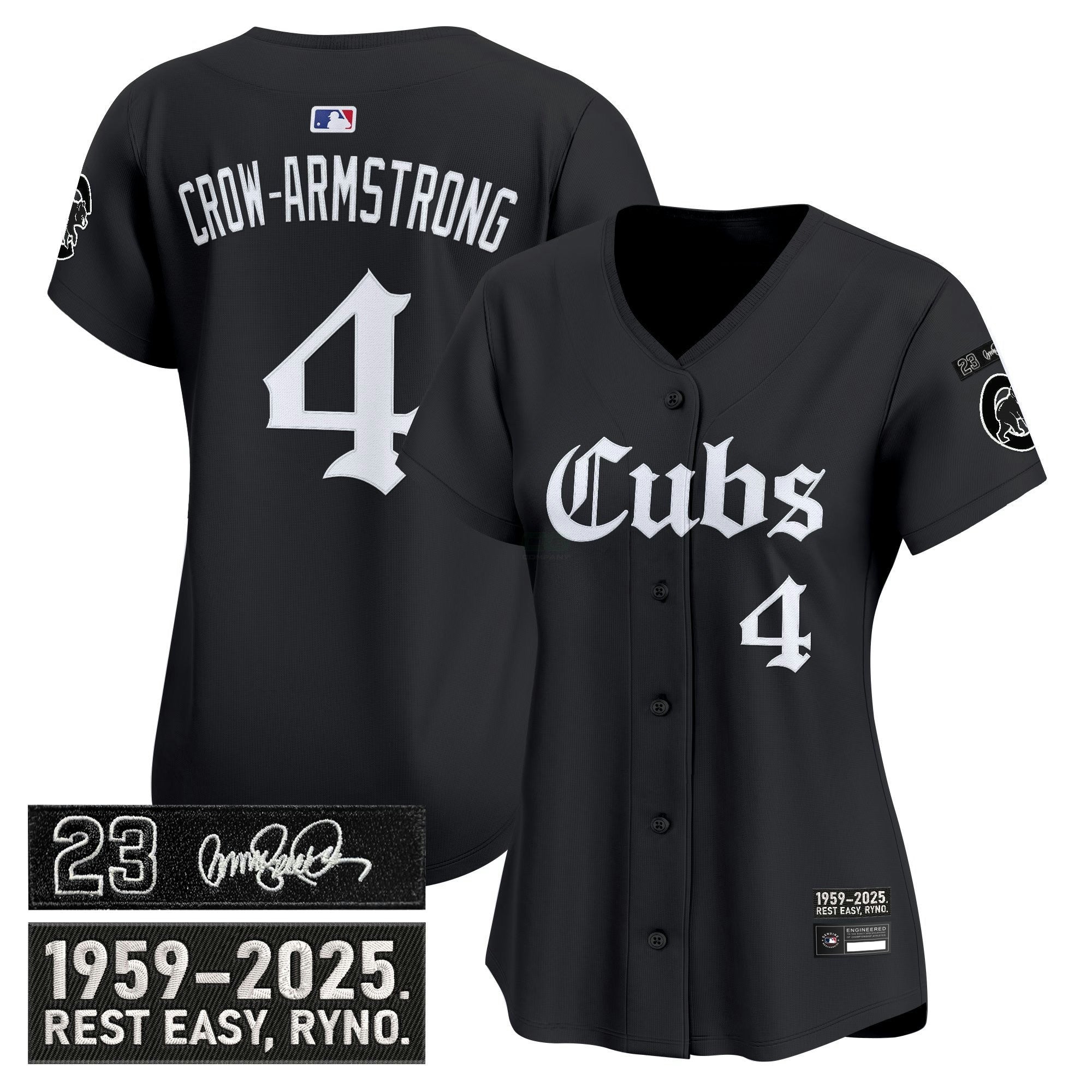 Camisa MLB Women’s Chicago ‘Ryne Sandberg Tribute’ Vapor Premier Limited Jersey – Gothic Edition