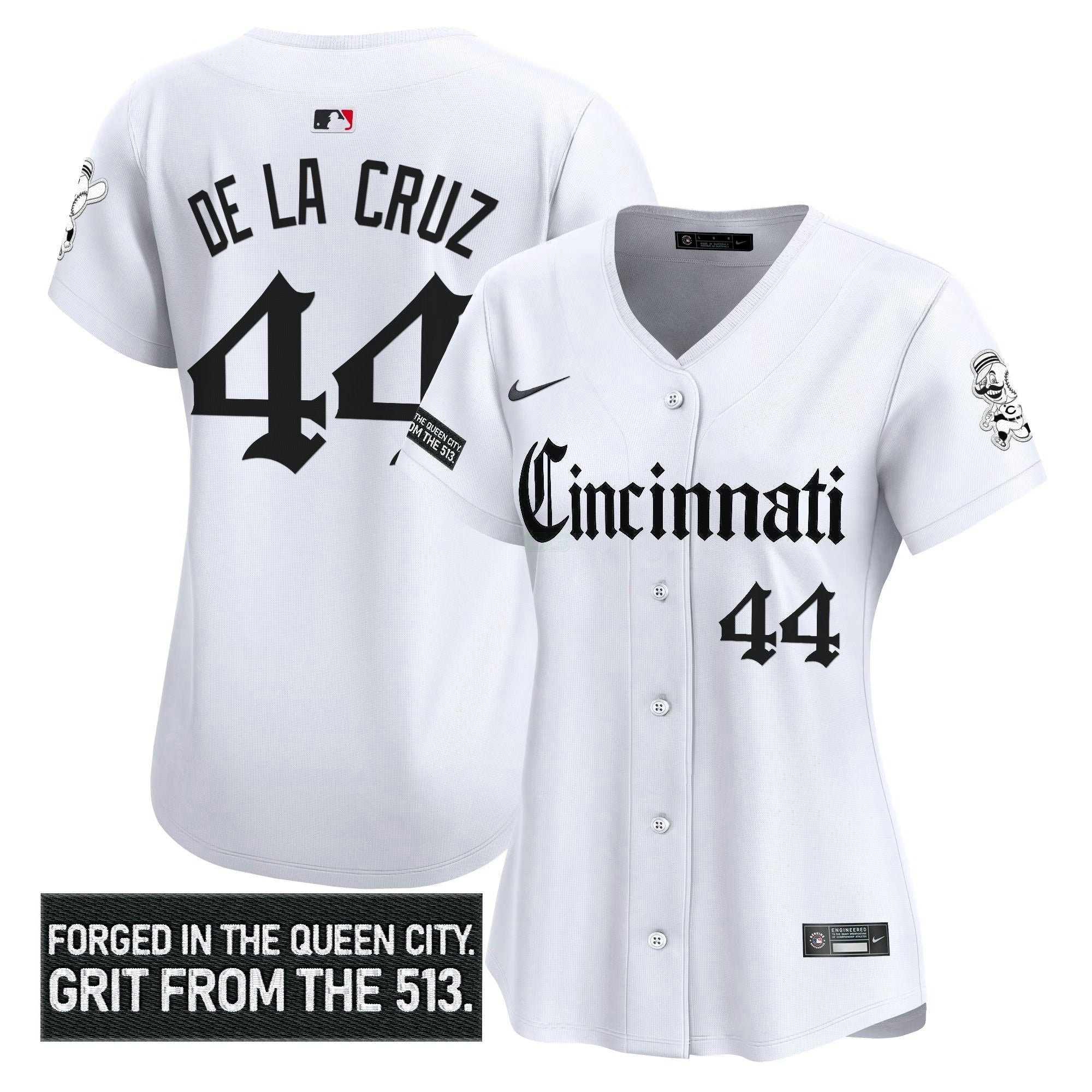 Camisa MLB Women’s Cincinnati ‘Gothic Queen City Edition’ Vapor Premier Limited Jersey