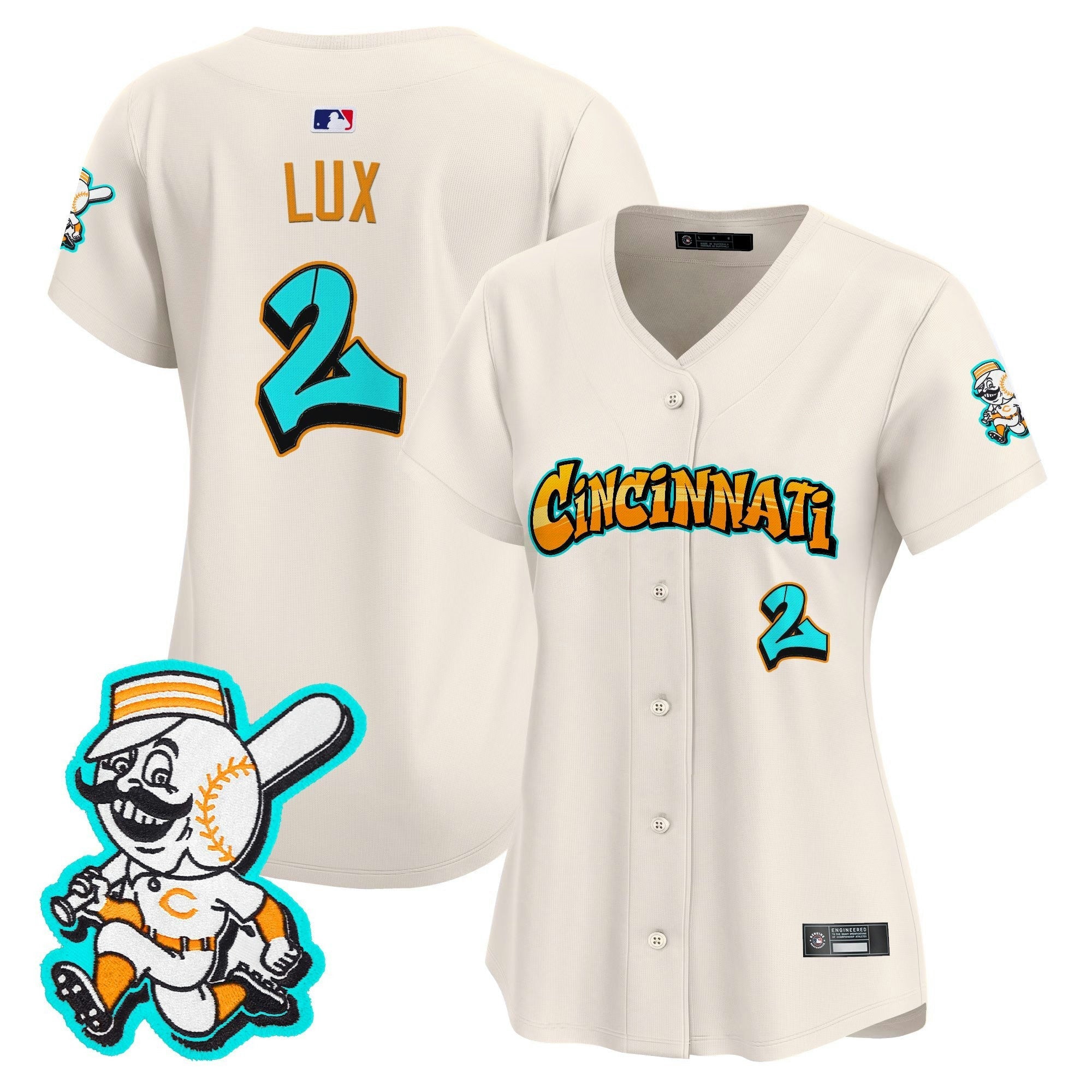 Camisa MLB Women’s Cincinnati ‘Graffiti Queen City Edition’ Vapor Premier Limited Jersey
