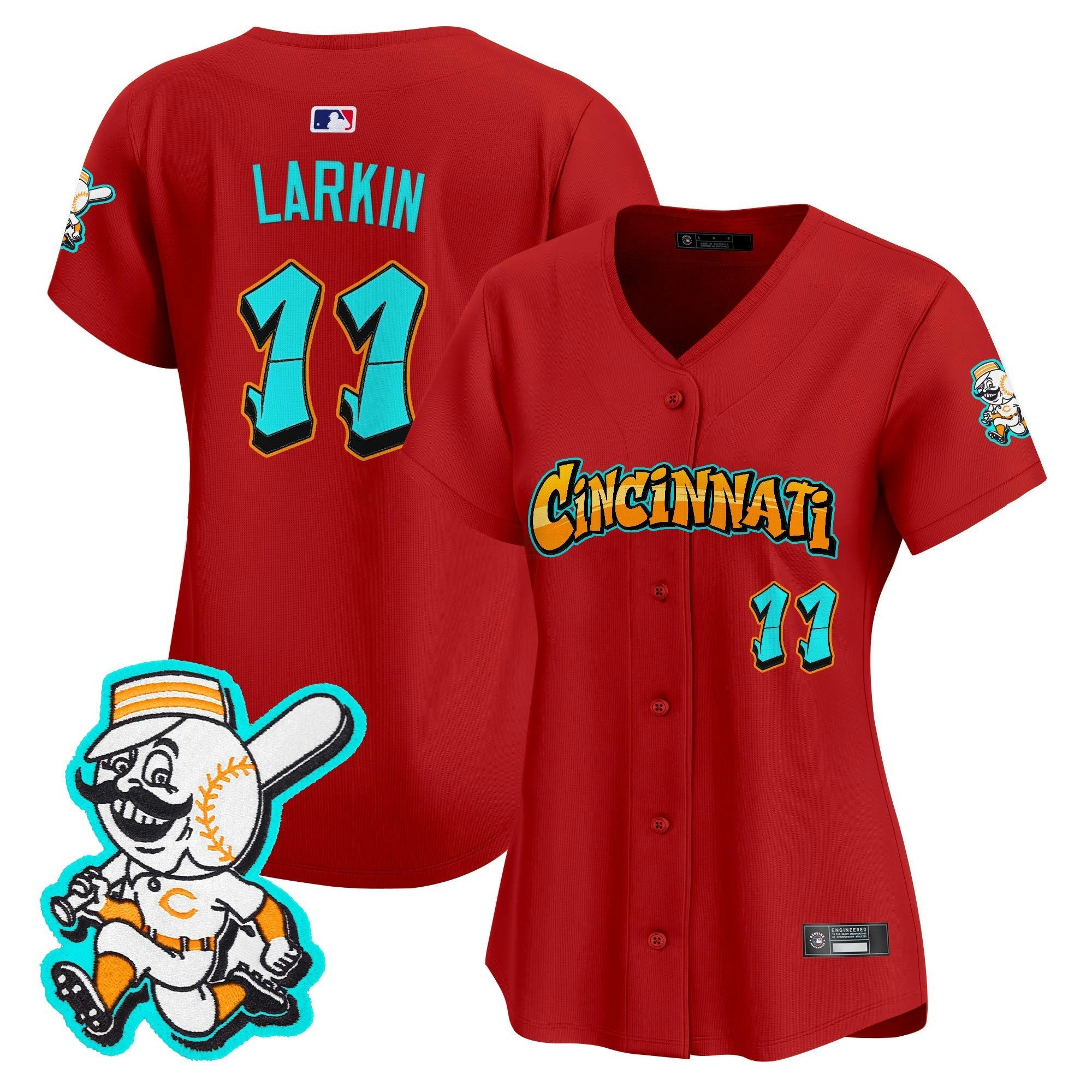 Camisa MLB Women’s Cincinnati ‘Graffiti Queen City Edition’ Vapor Premier Limited Jersey