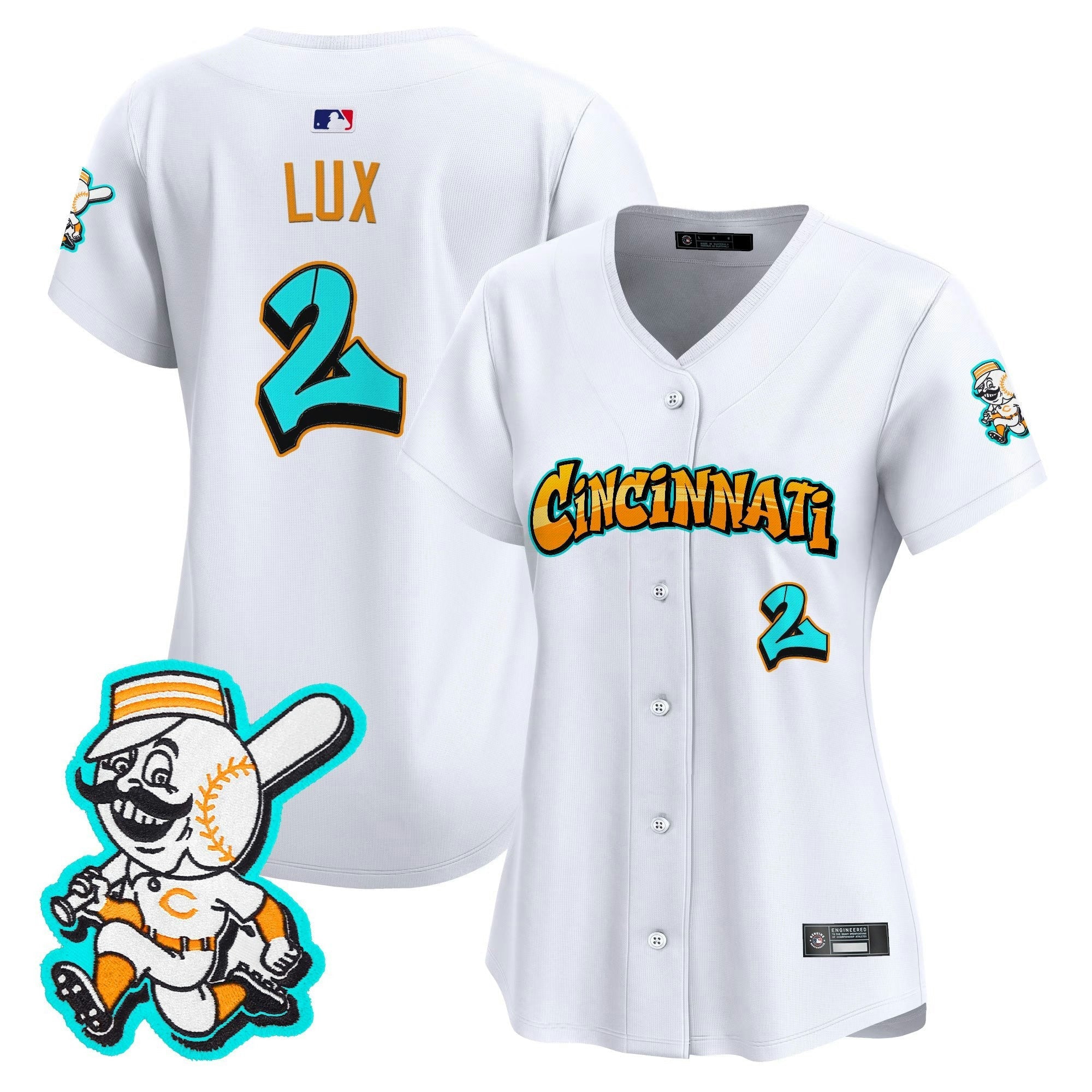 Camisa MLB Women’s Cincinnati ‘Graffiti Queen City Edition’ Vapor Premier Limited Jersey