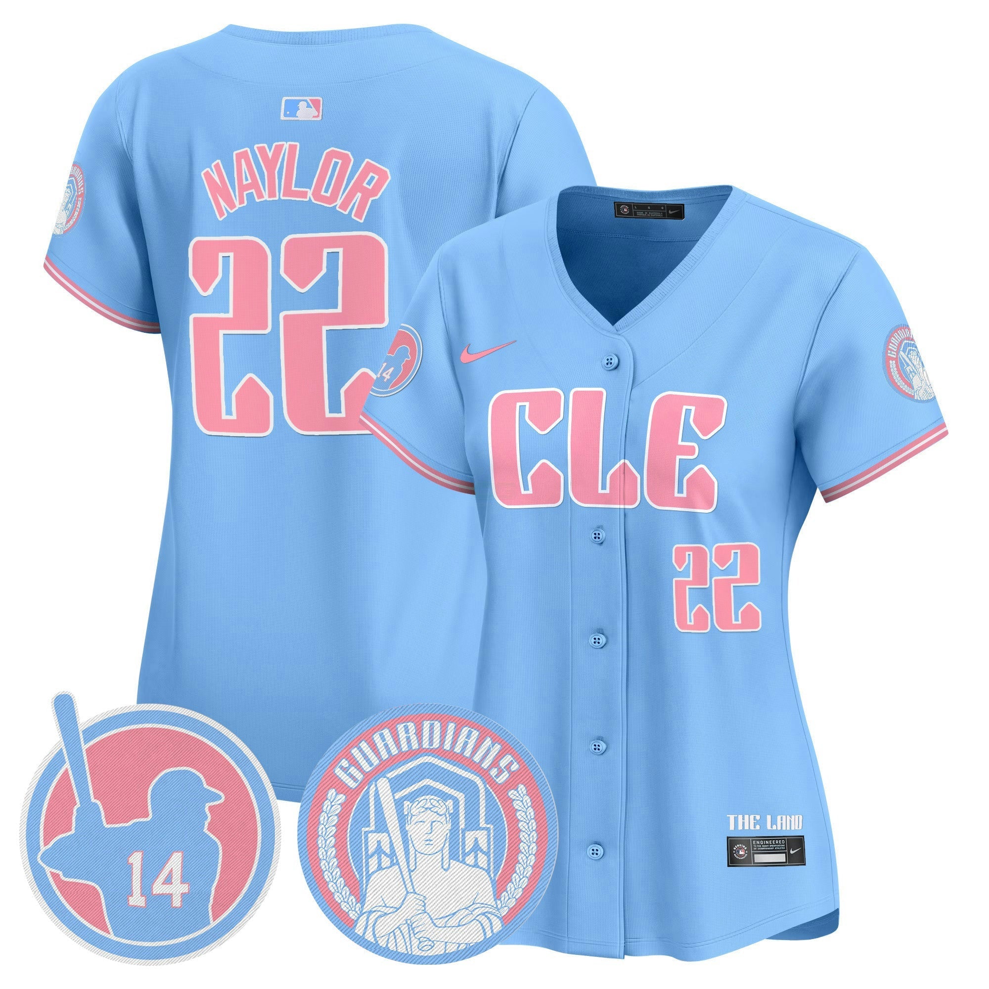 Camisa MLB Women’s Cleveland Bubblegum Pink Vapor Premier Limited Jersey