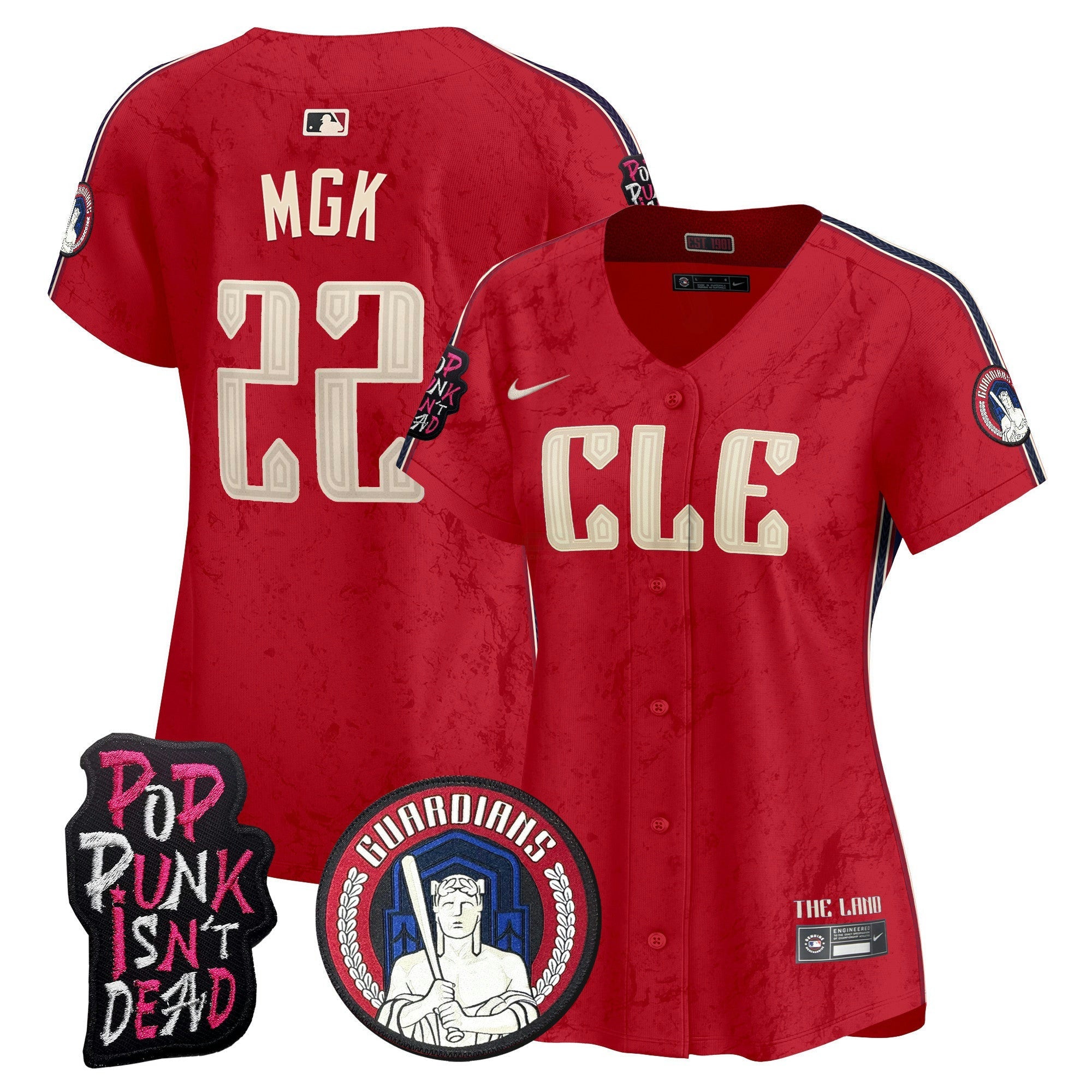 Camisa MLB Women’s Cleveland MGK Vapor Premier Limited Jersey