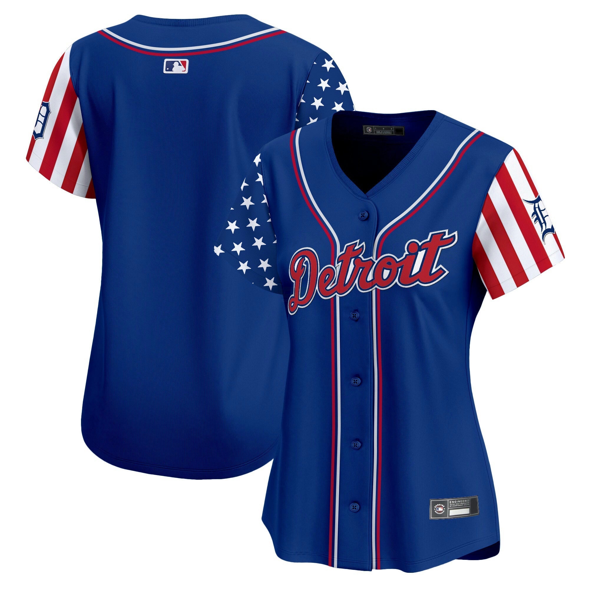 Camisa MLB Women’s Detroit 2025 Independence Day Vapor Premier Limited Jersey