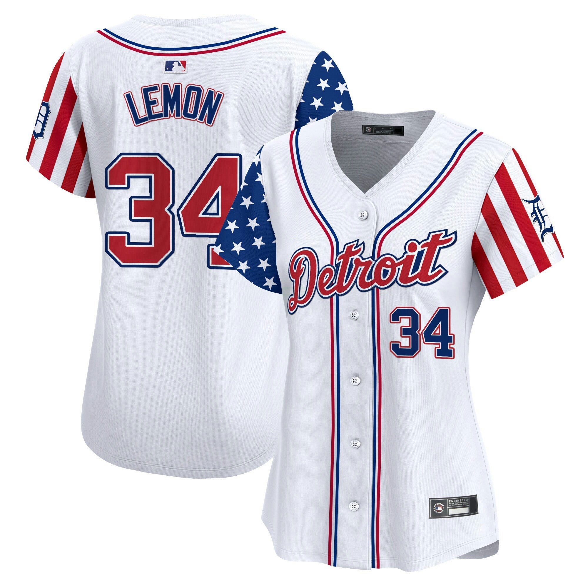 Camisa MLB Women’s Detroit 2025 Independence Day Vapor Premier Limited Jersey