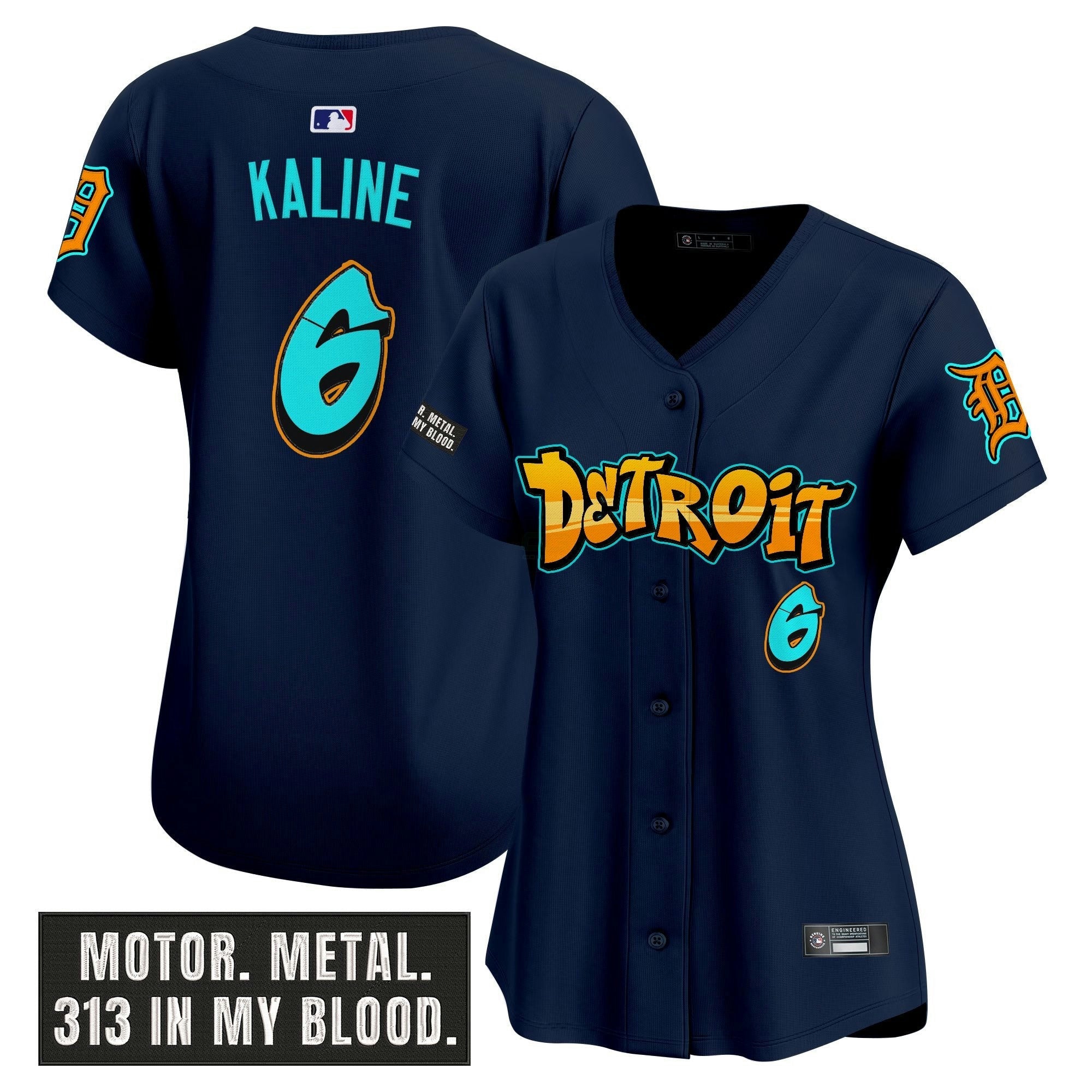 Camisa MLB Women’s Detroit ‘Graffiti Motor City Edition’ Vapor Premier Limited Jersey
