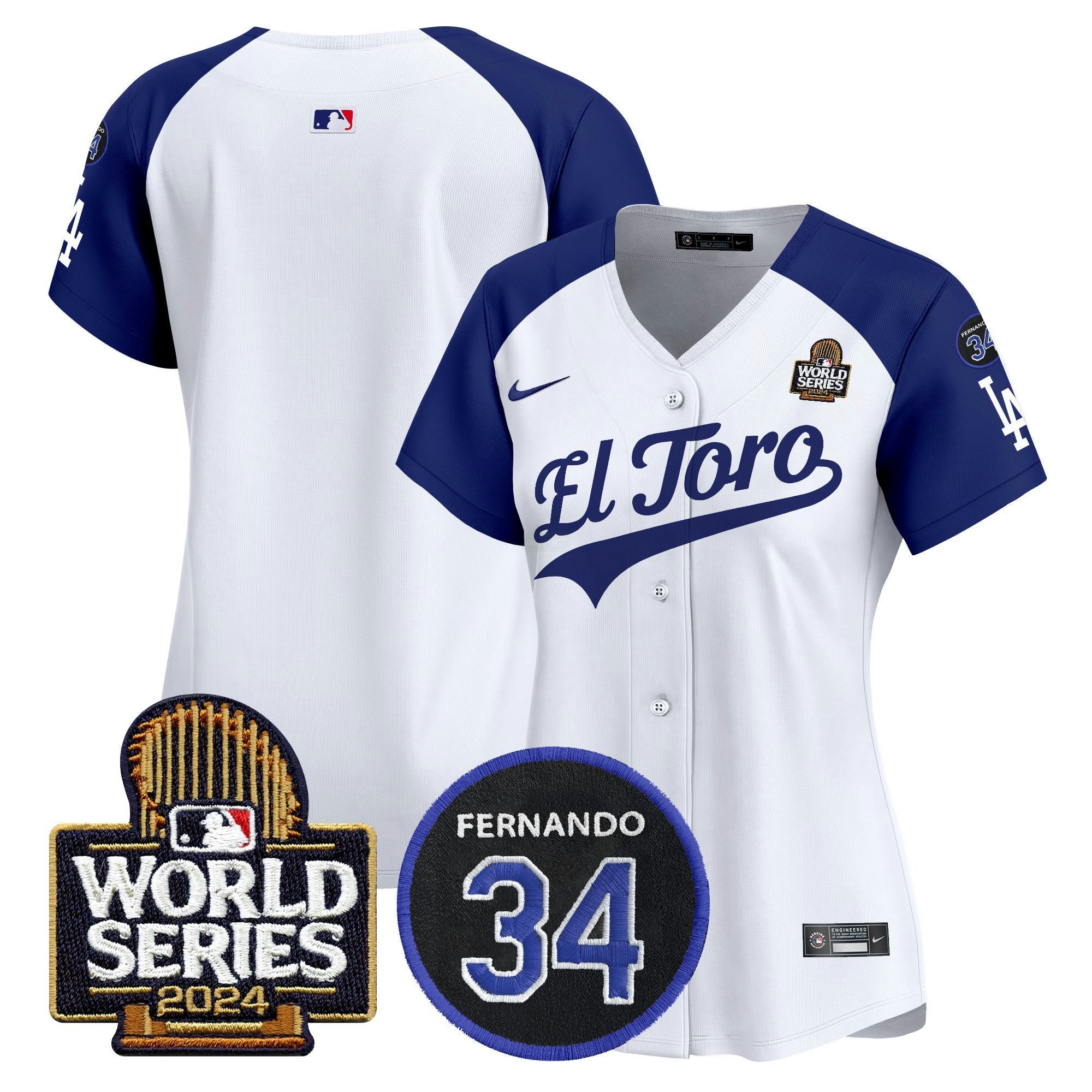 Camisa MLB Women’s El Toro 2024 World Series Patch Vapor Premier Limited Jersey