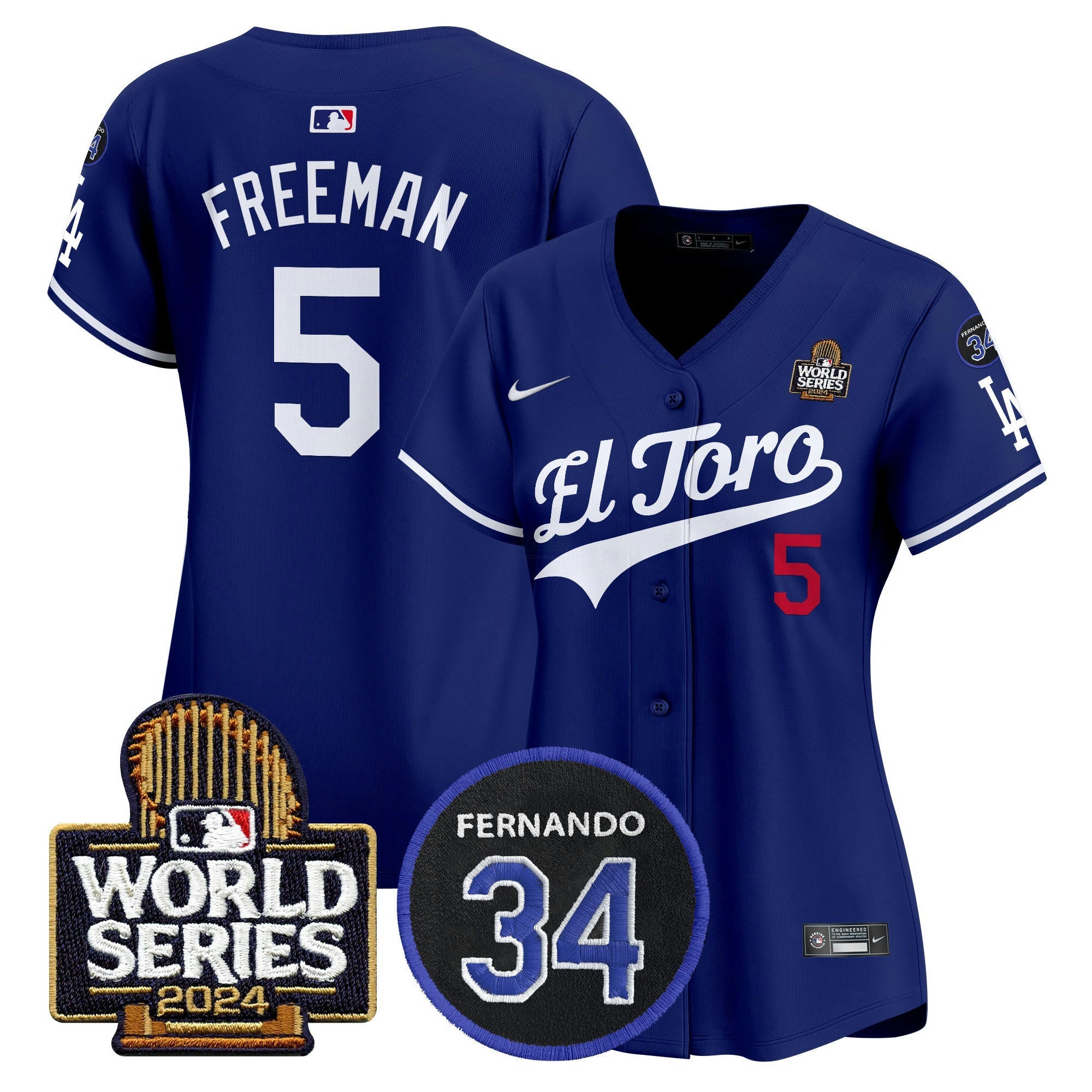 Camisa MLB Women’s El Toro 2024 World Series Patch Vapor Premier Limited Jersey