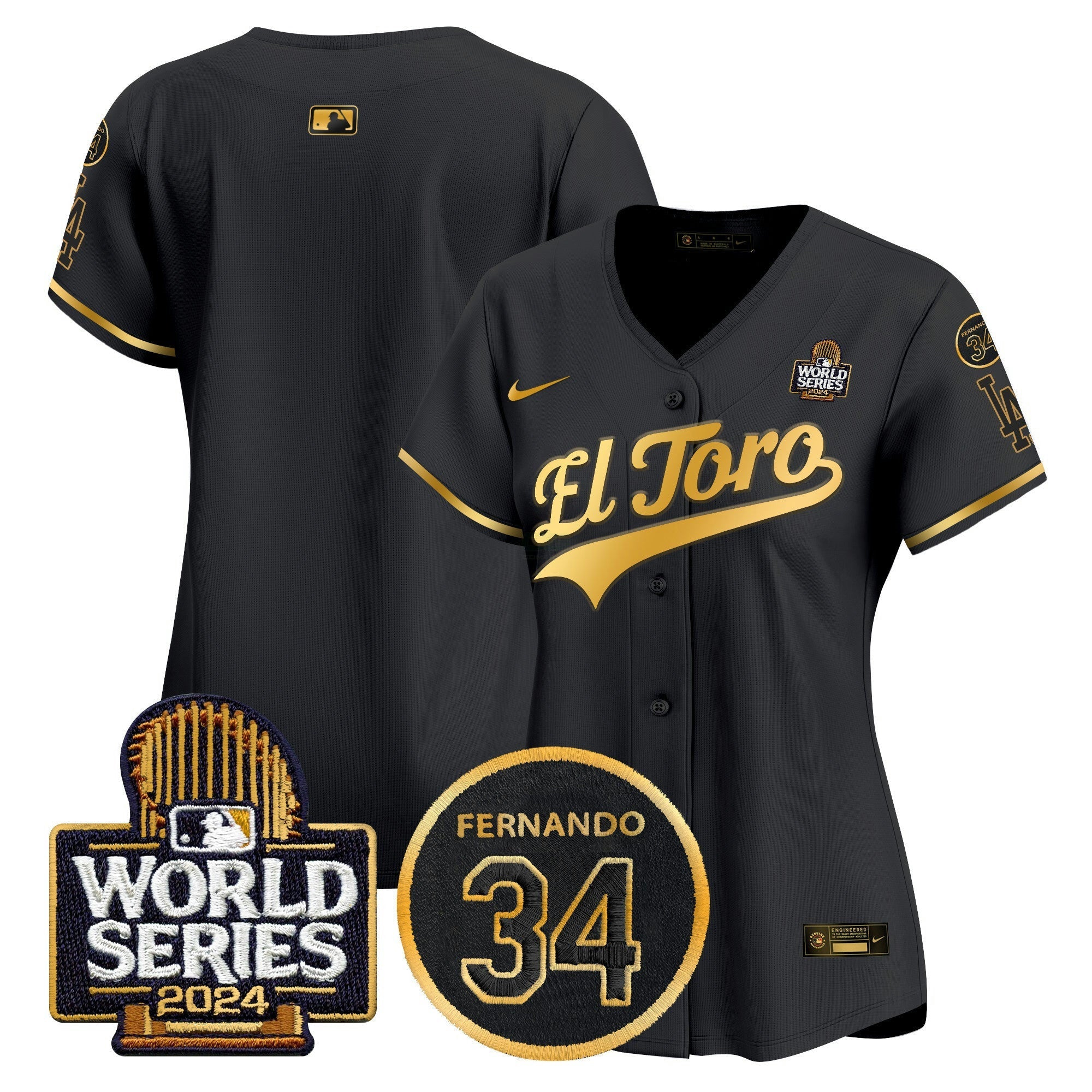Camisa MLB Women’s El Toro 2024 World Series Patch Vapor Premier Limited Jersey