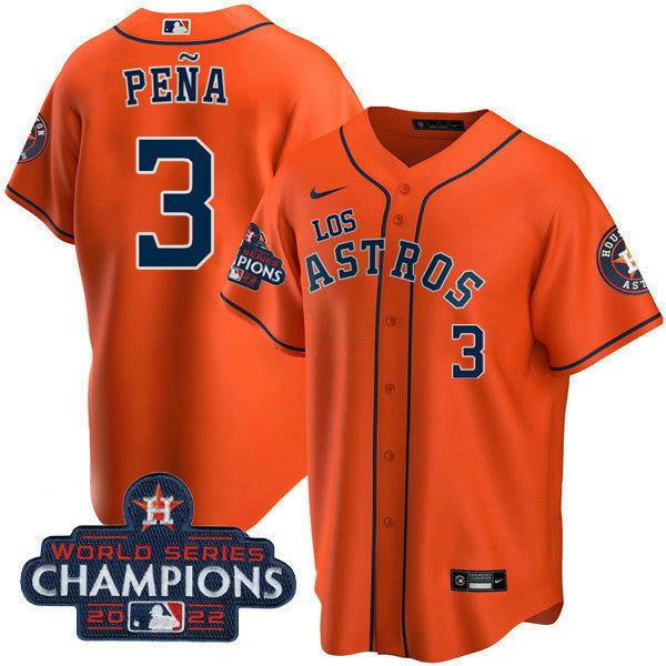 Camisa MLB Women’s Houston 2022 World Series Champions Player Jersey