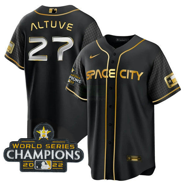 Camisa MLB Women’s Houston 2022 World Series Champions Player Jersey