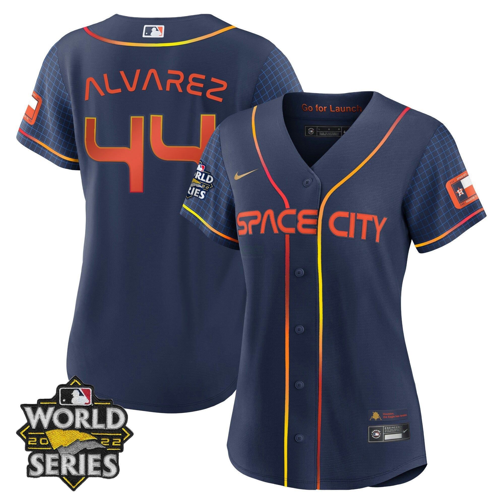 Camisa MLB Women’s Houston 2022 World Series Player Jersey