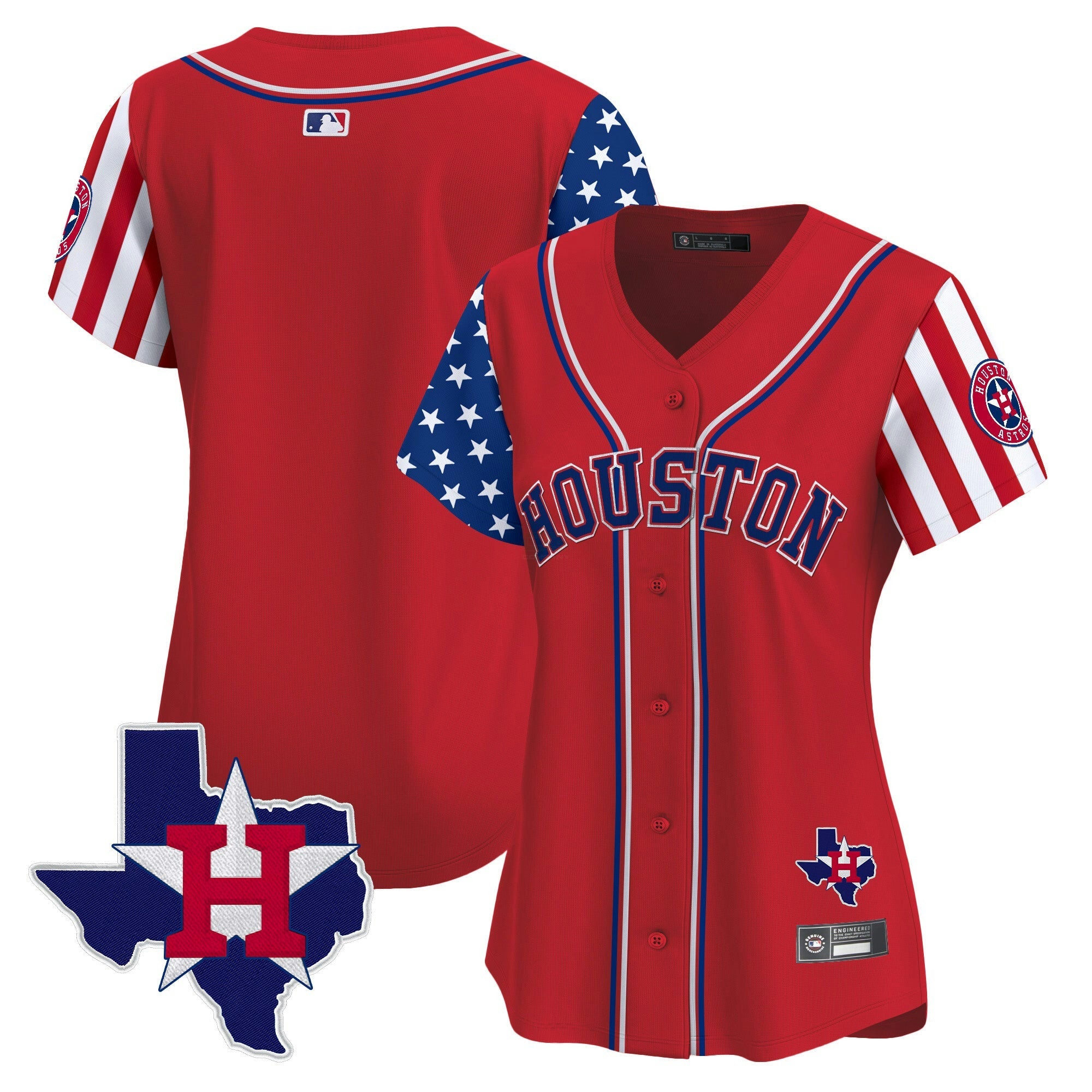 Camisa MLB Women’s Houston 2025 Independence Day Vapor Premier Limited Jersey V2