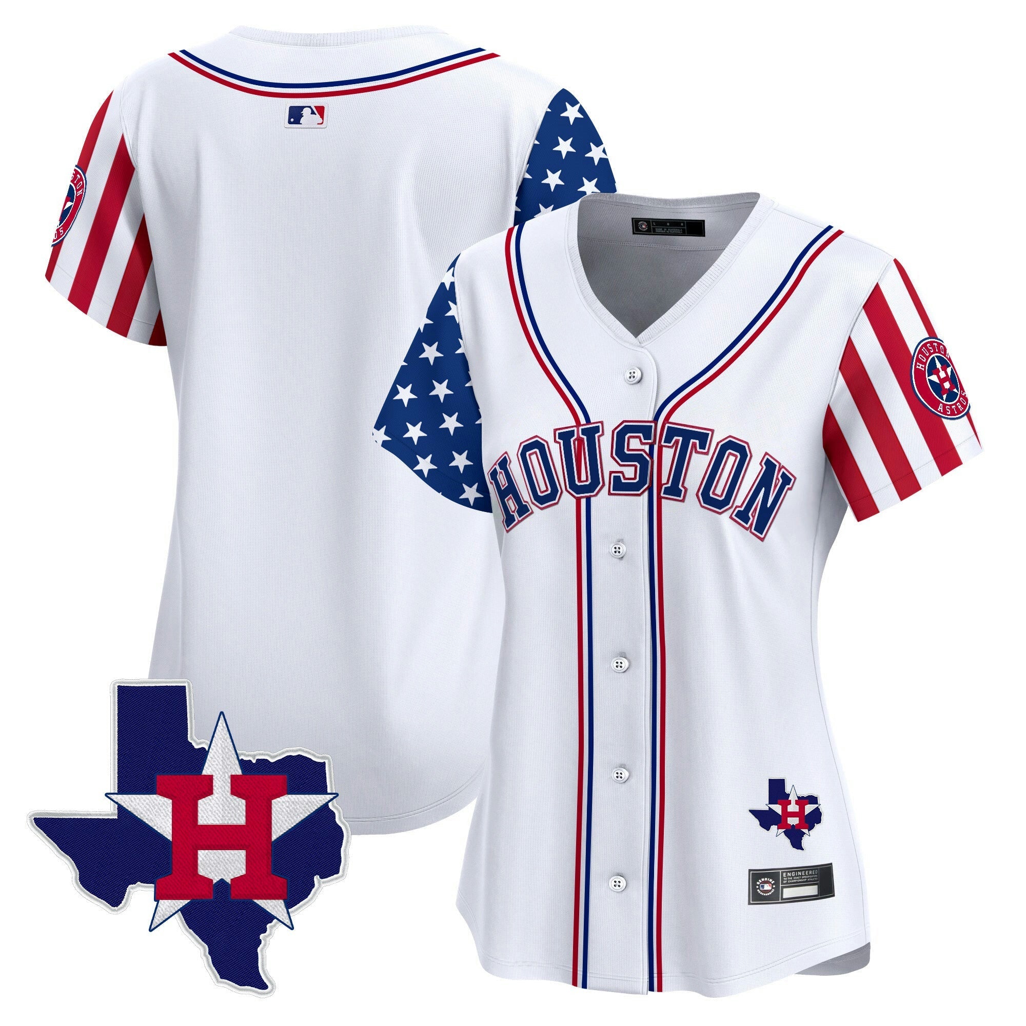 Camisa MLB Women’s Houston 2025 Independence Day Vapor Premier Limited Jersey V2