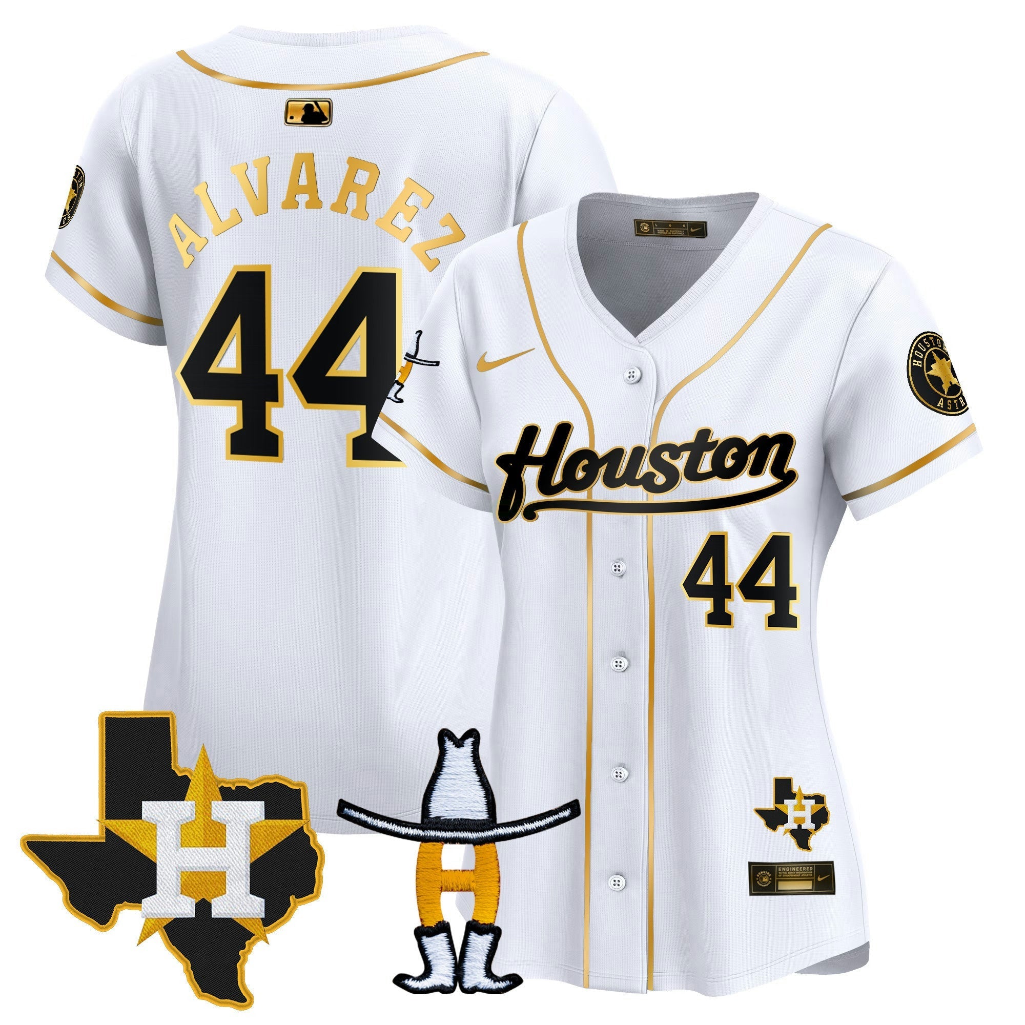Camisa MLB Women’s Houston Houston Rodeo Patch Vapor Premier Limited Jersey