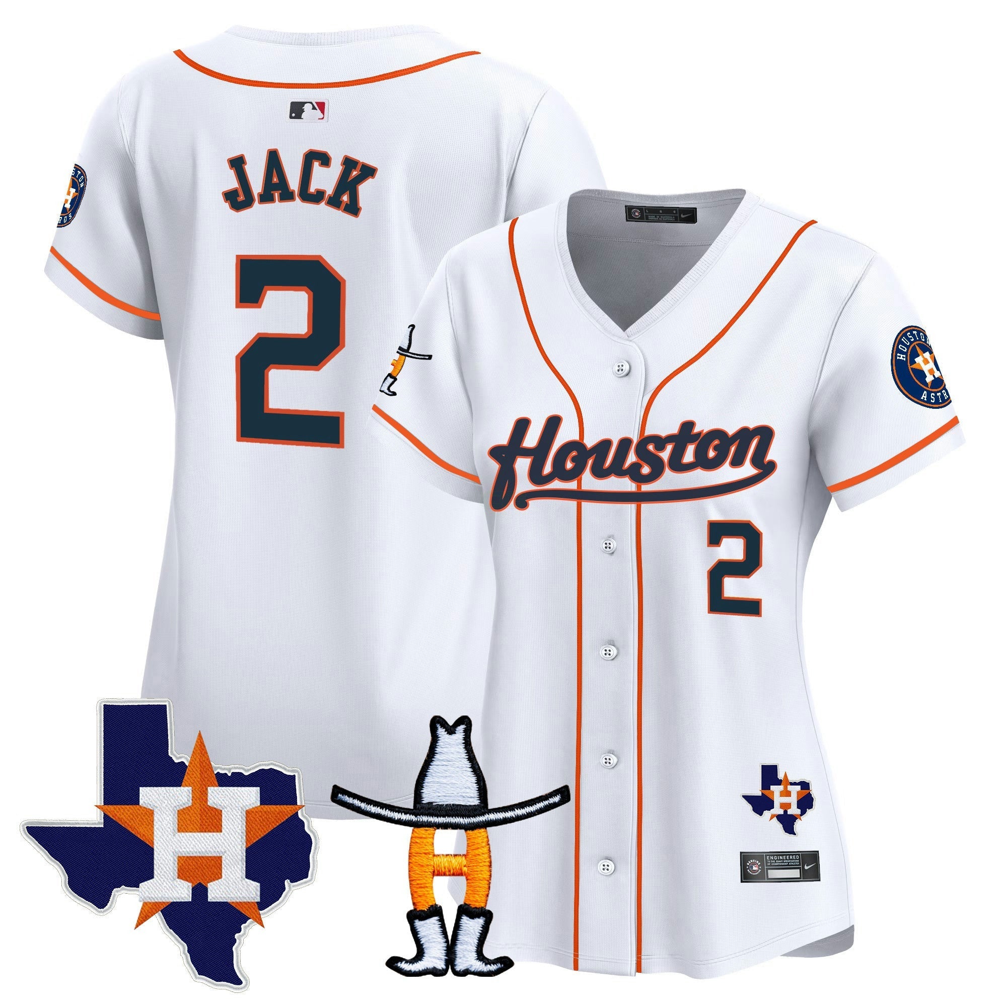 Camisa MLB Women’s Houston Houston Rodeo Patch Vapor Premier Limited Jersey