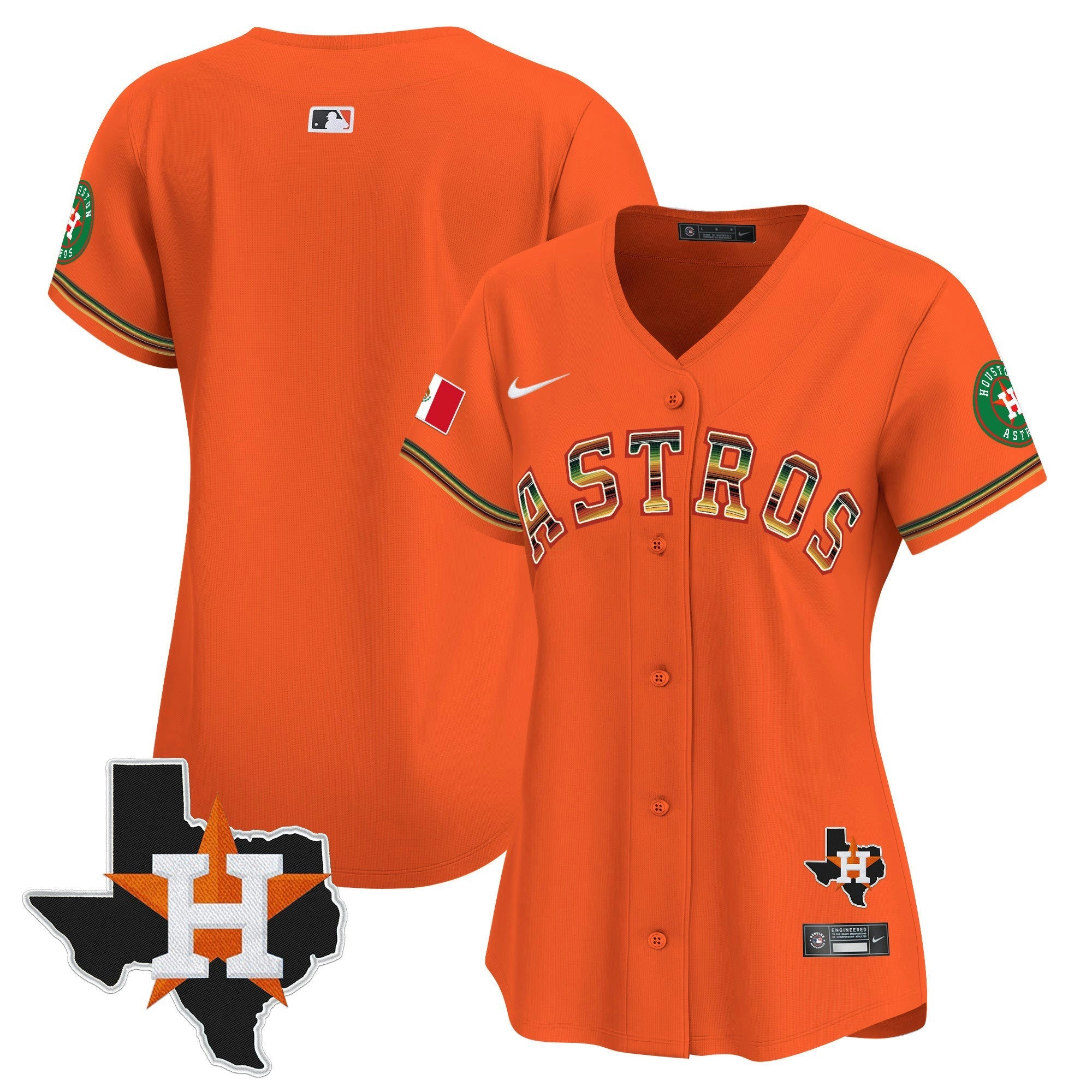 Camisa MLB Women’s Houston Mexico Traditional Style Vapor Premier Limited Jersey