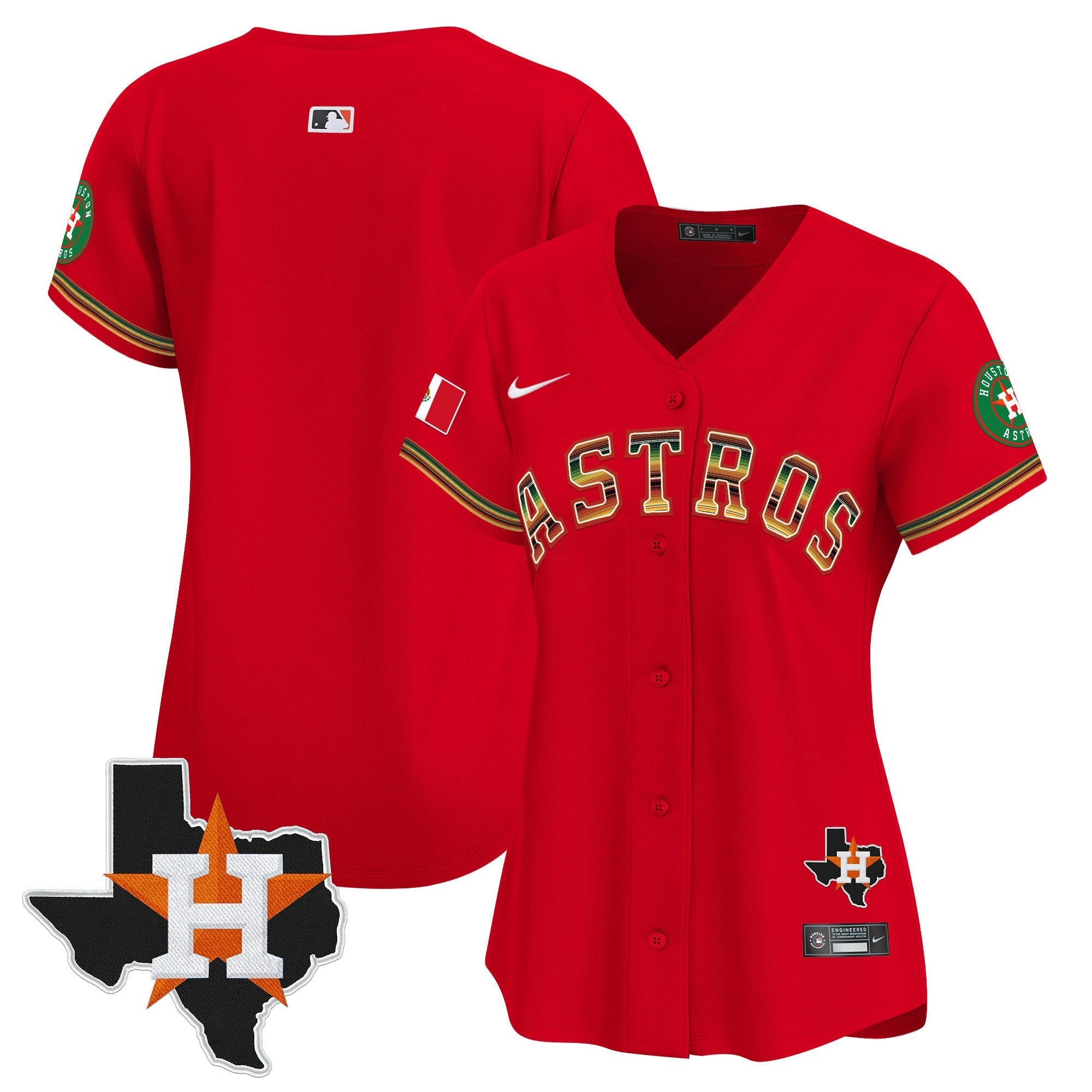 Camisa MLB Women’s Houston Mexico Traditional Style Vapor Premier Limited Jersey